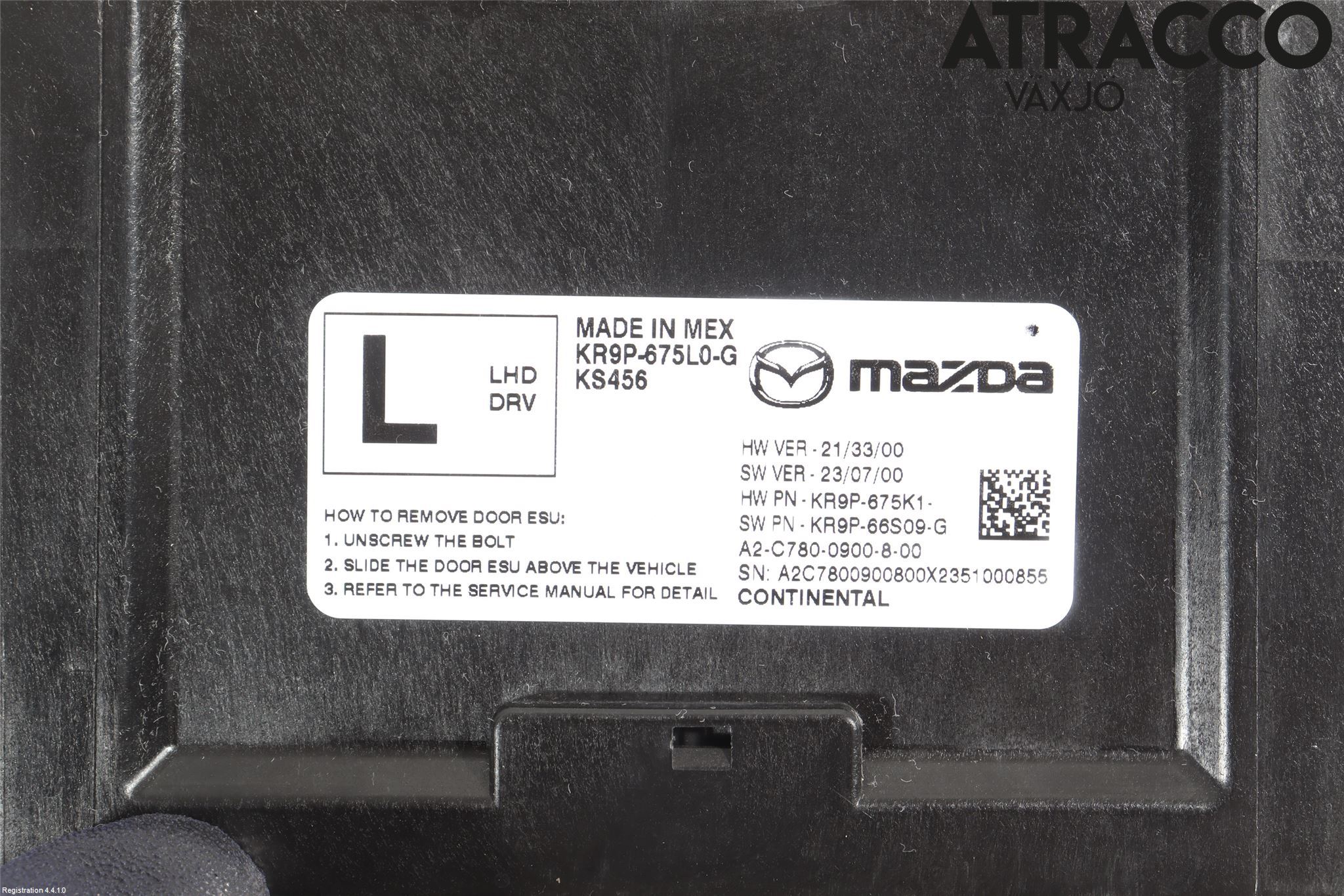 Mazda CX-60 22- Styreenhet Dør