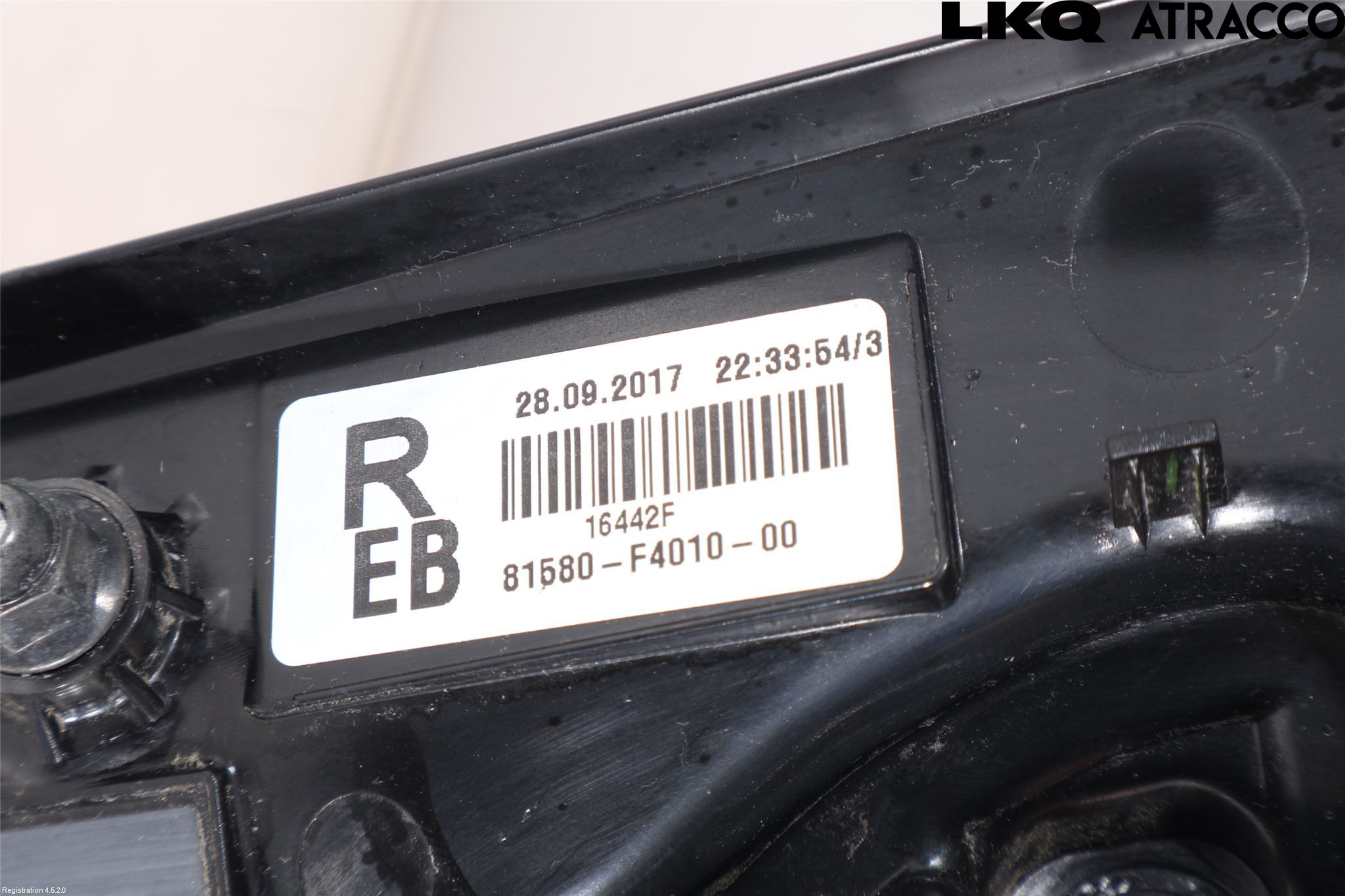 Toyota C-HR 16-23 Baklykt Høyre  På Luke(Indre)