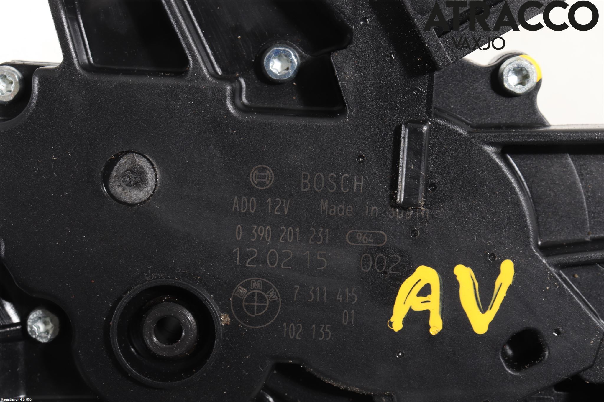 BMW 5 F10/F11/F18 09-17 Viskermotor Bakluke