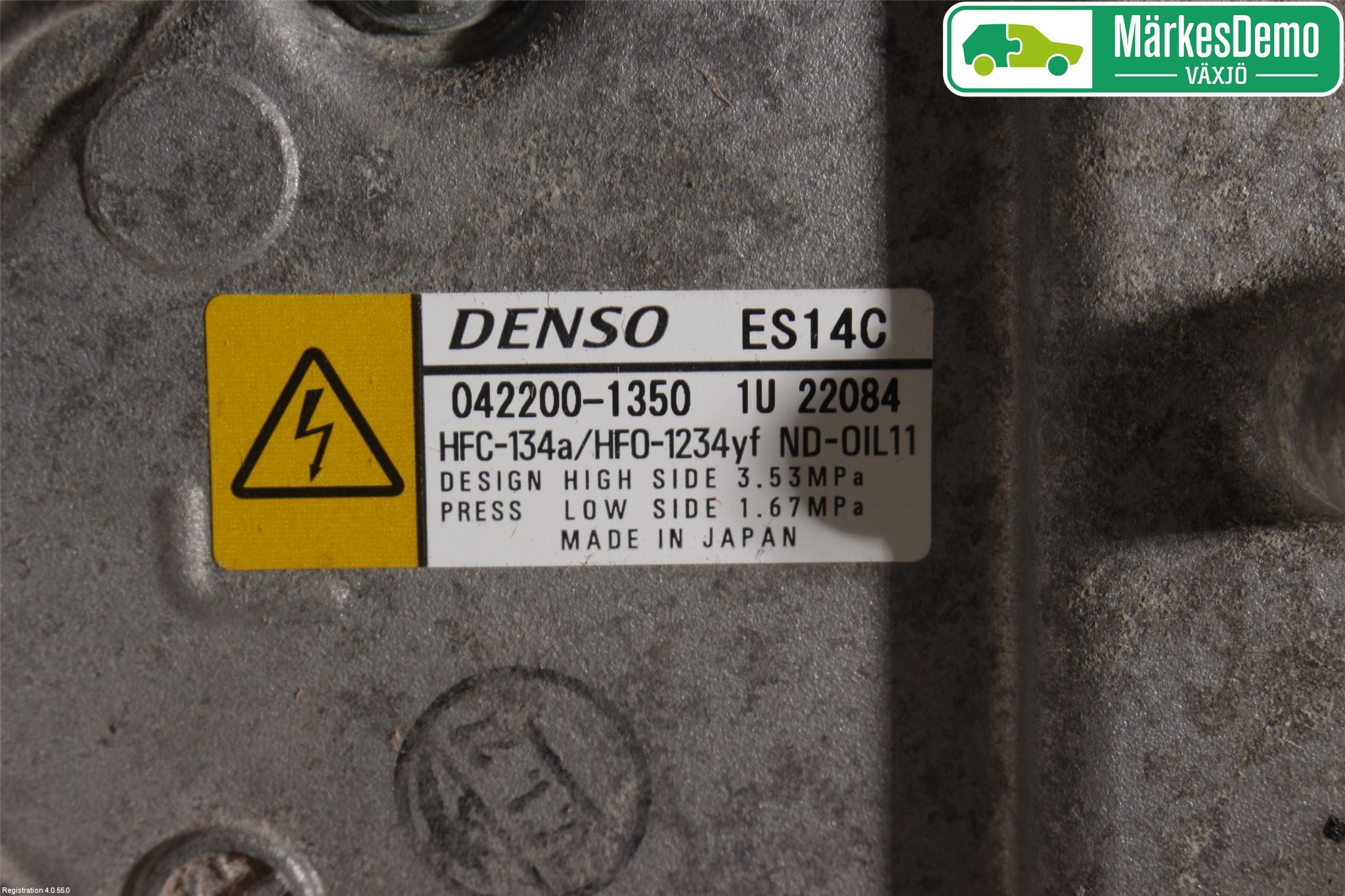 Toyota YARIS XP130 15-20 Varme Ac Kompressor