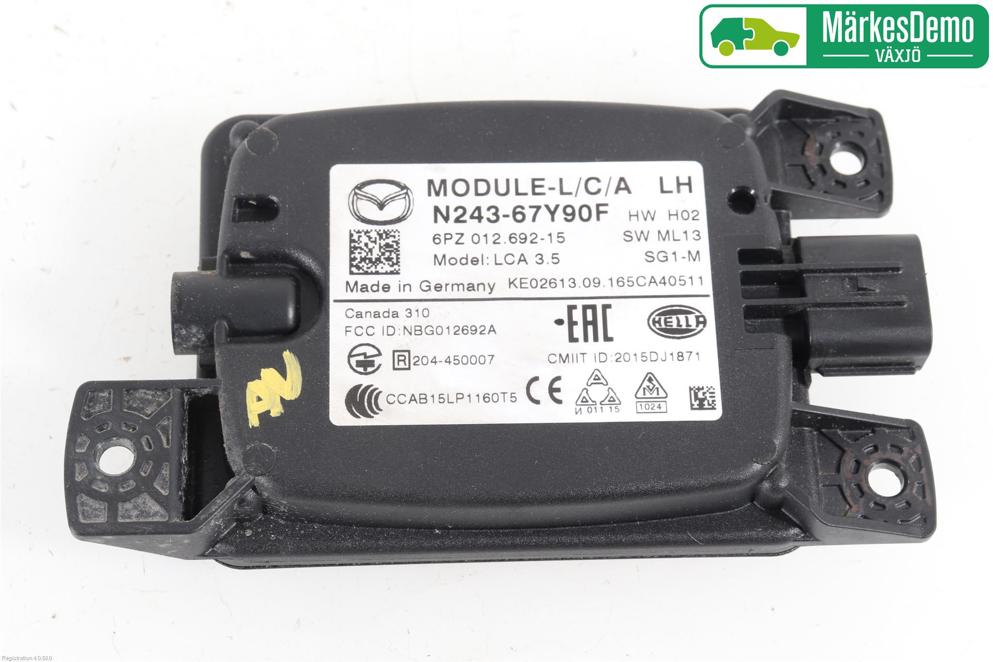 Mazda MX-5 IV (ND/ND2/ND3) MIATA 15- Sensor Kollisjonsbeskyttelse