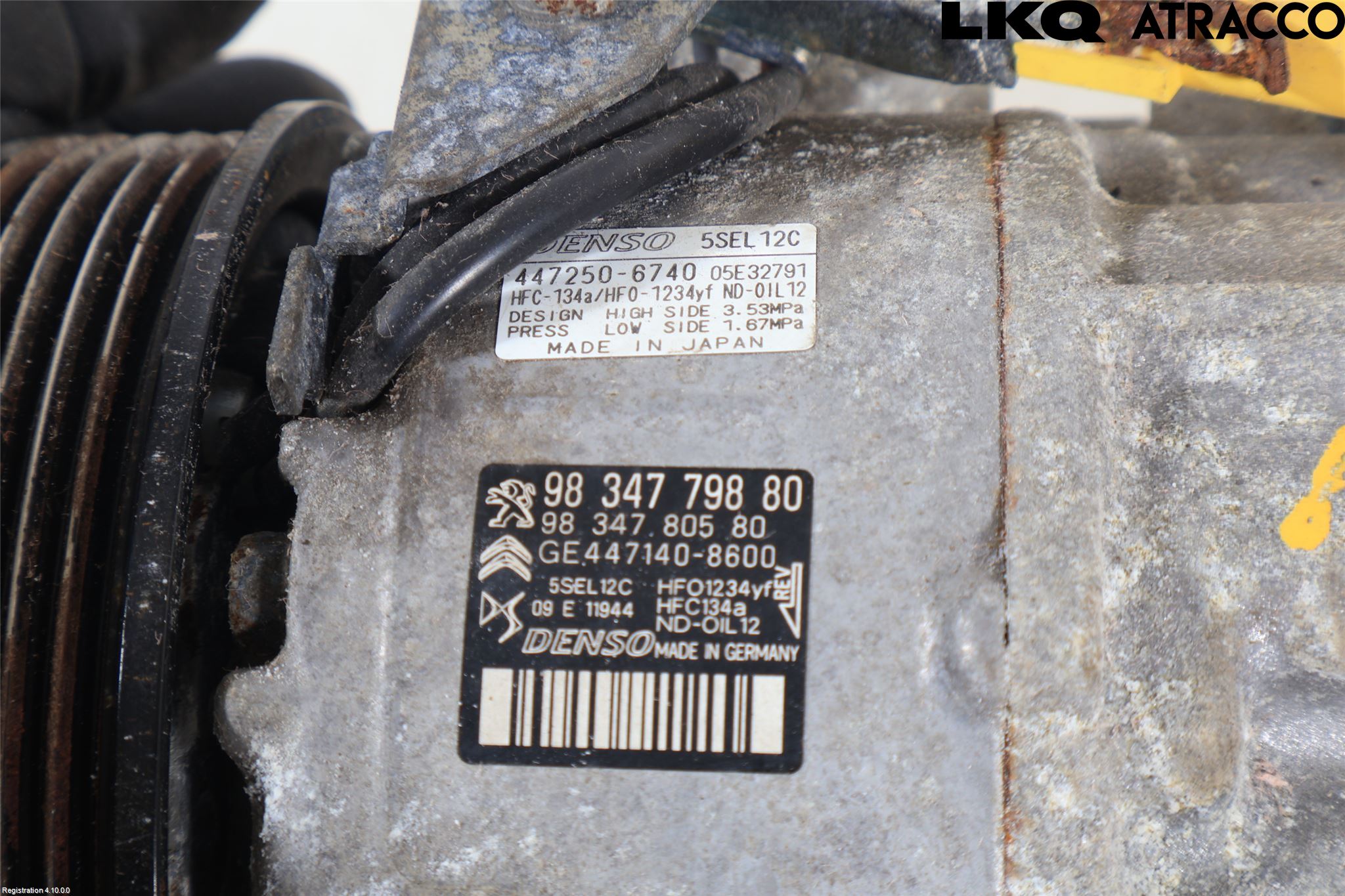 Peugeot 208/E-208 20- Varme Ac Kompressor