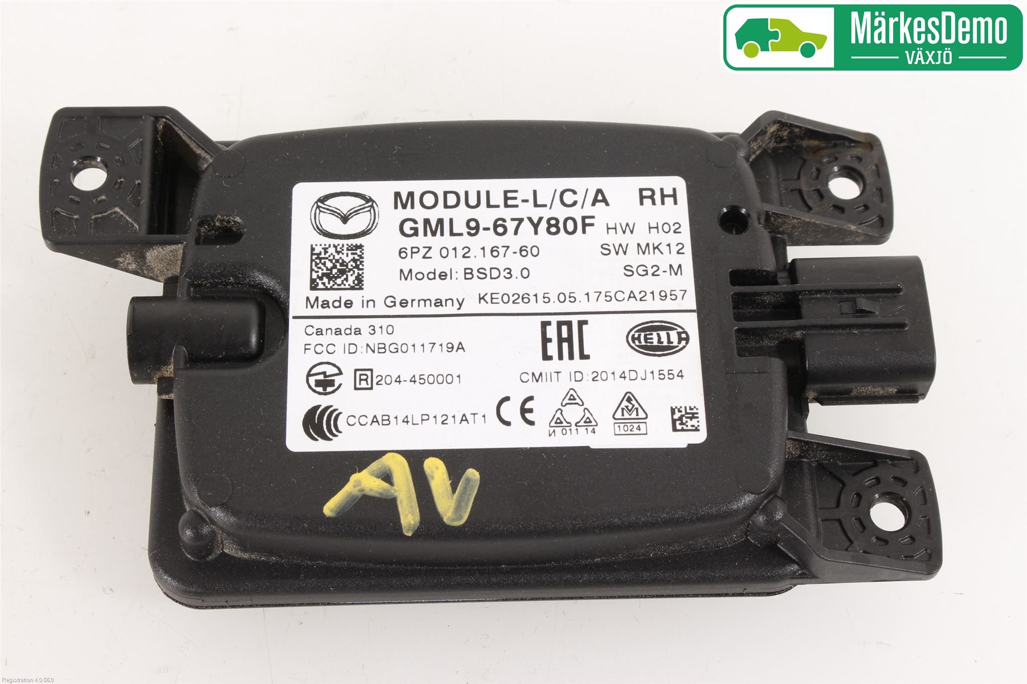 Mazda 6 13- Sensor Kollisjonsbeskyttelse