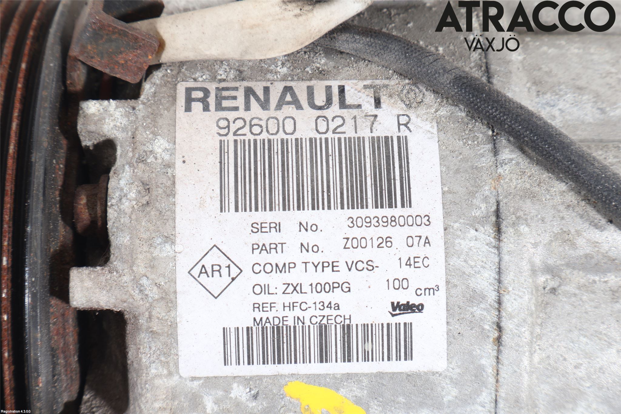 Renault CLIO IV 12-16 Varme Ac Kompressor