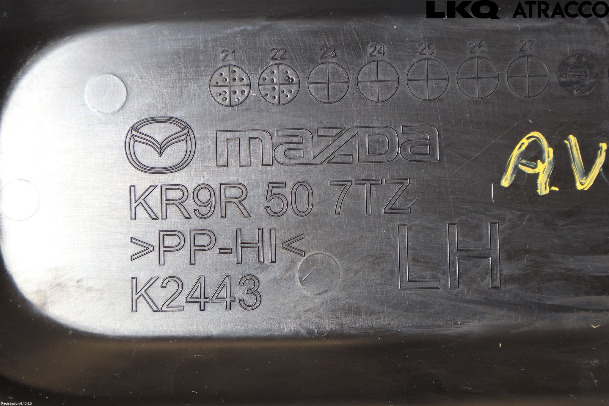 Mazda CX-60 22- Visker Deksel-Grill-Under Frr