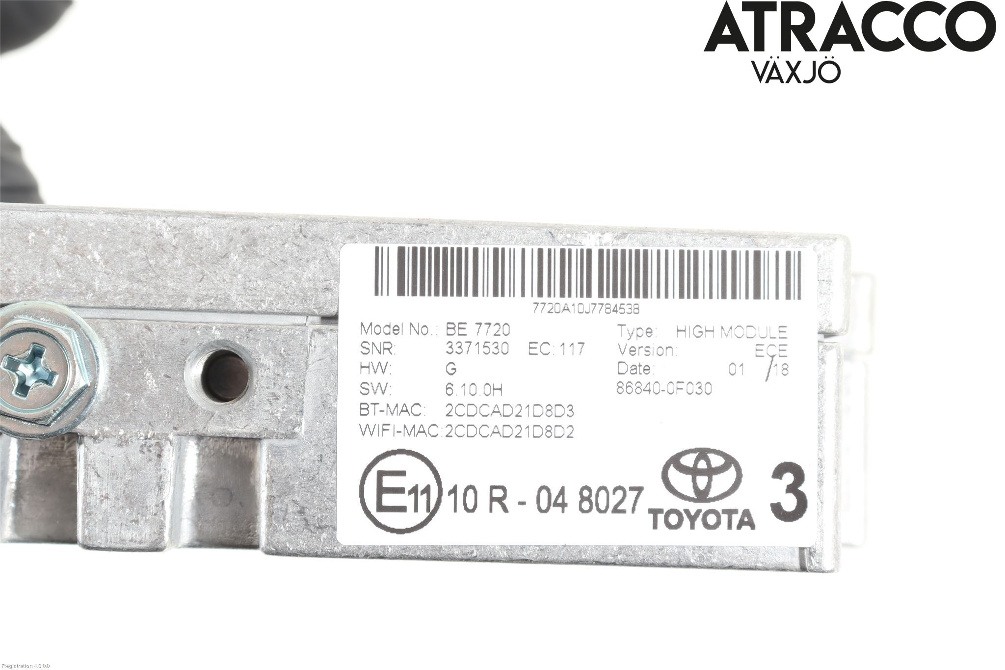 Toyota PRIUS (ZVW50) 16-21 Stereo Radio Med Cd