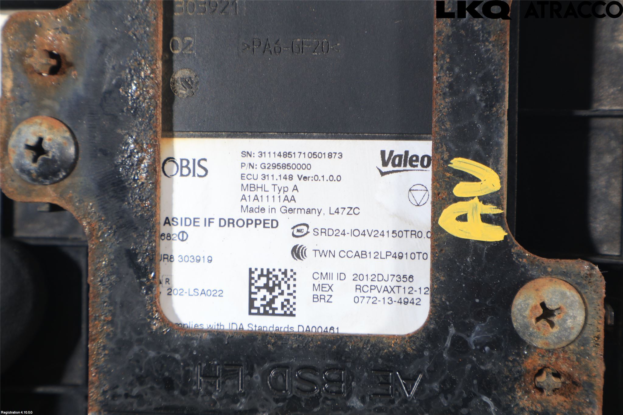 Hyundai IONIQ AE 17-22 Sensor Kollisjonsbeskyttelse