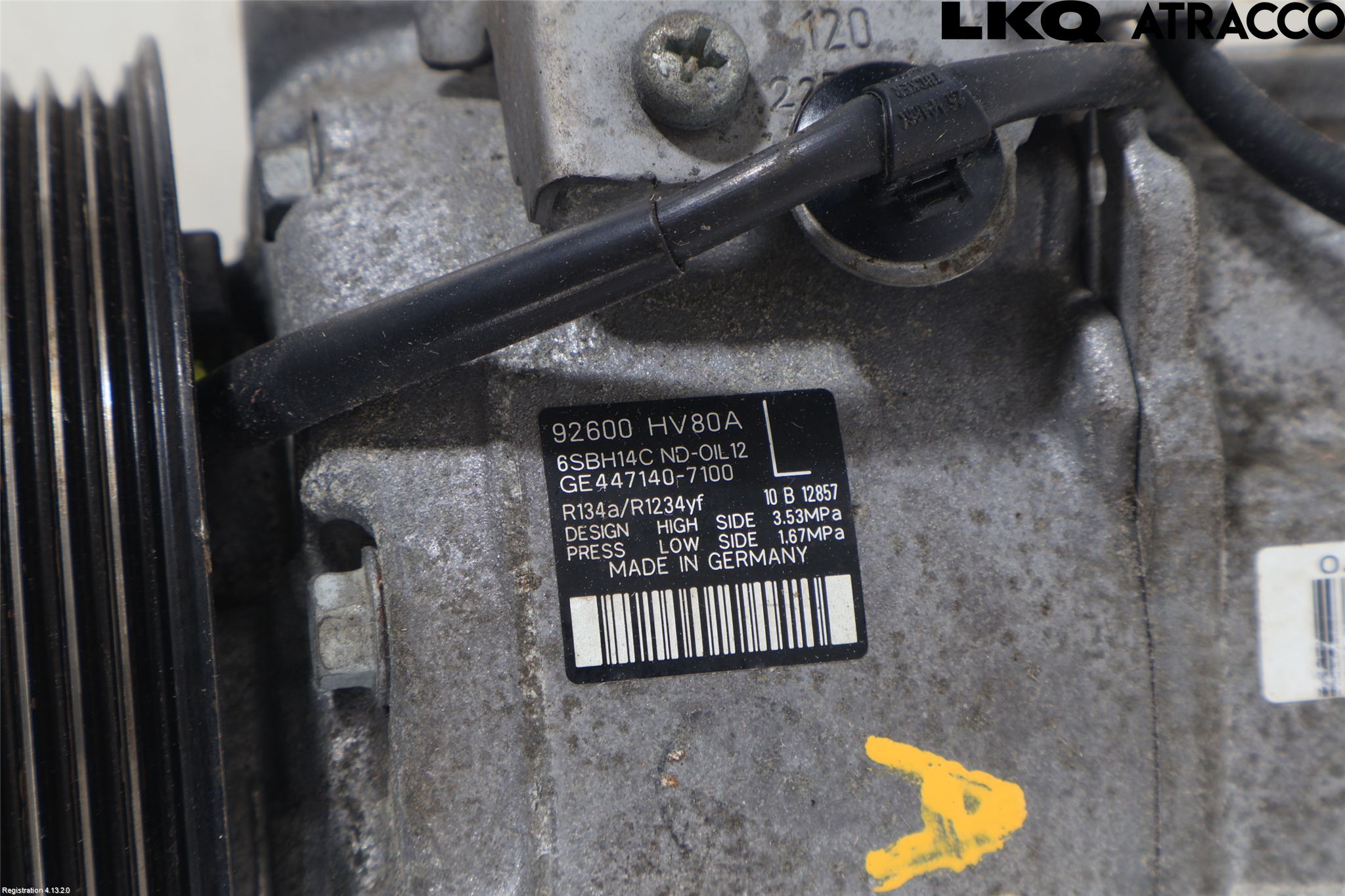 Nissan QASHQAI 17-21 Varme Ac Kompressor