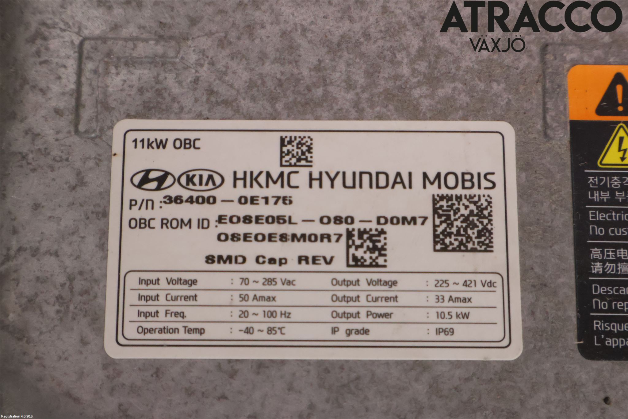 Hyundai KONA/ELECTRIC OS 18-23 Batterilader Hybrid