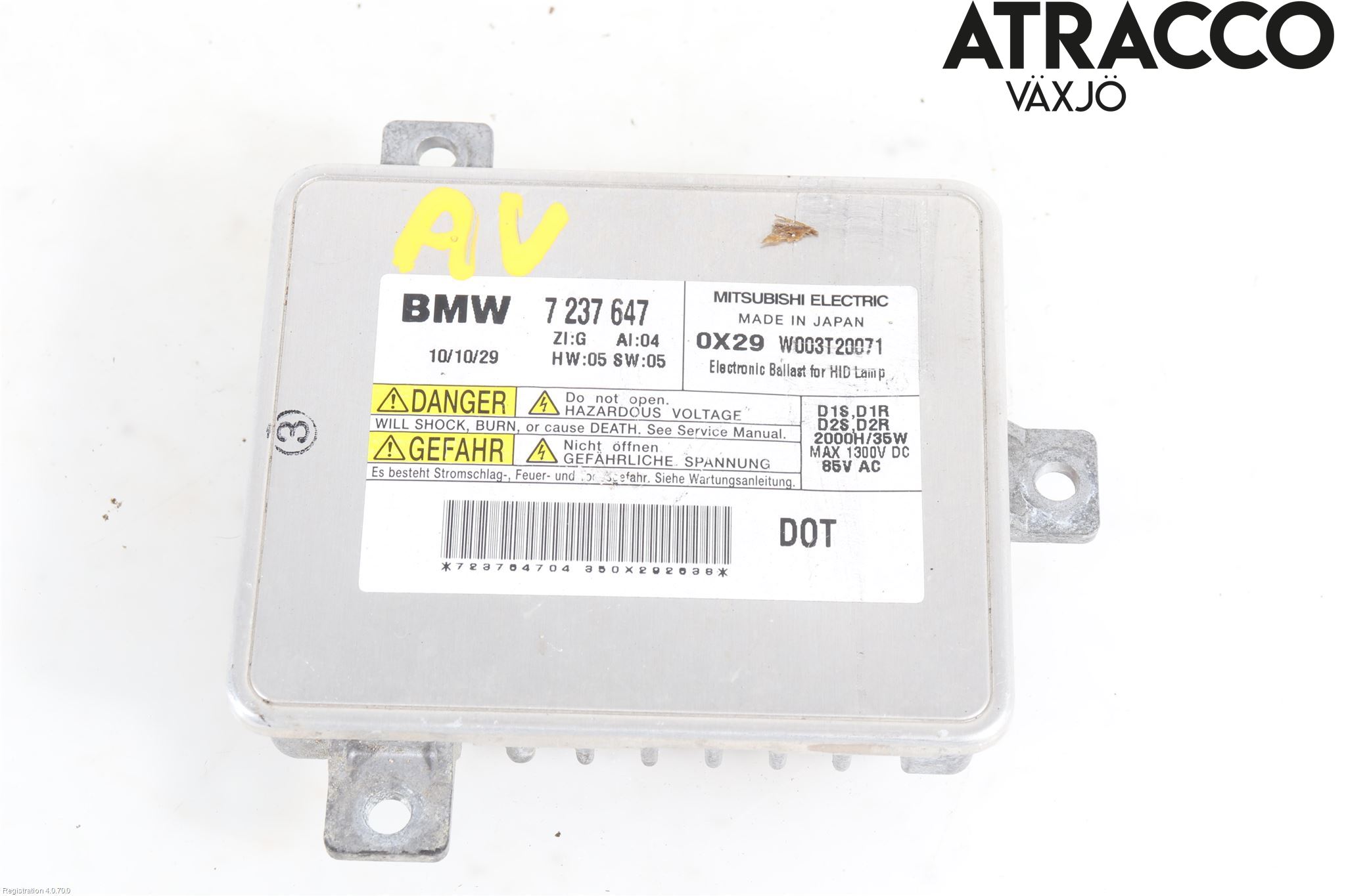 BMW 5 F10/F11/F18 09-17 Styreenhet Xenon