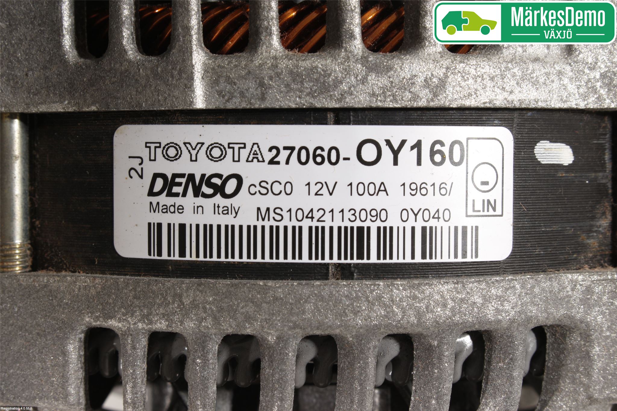 Toyota YARIS XP130 15-20 Dynamo