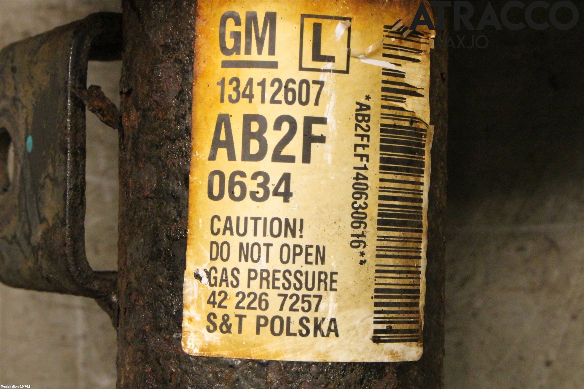 Opel ASTRA J 10-15 Fjærbein Foran Venstre