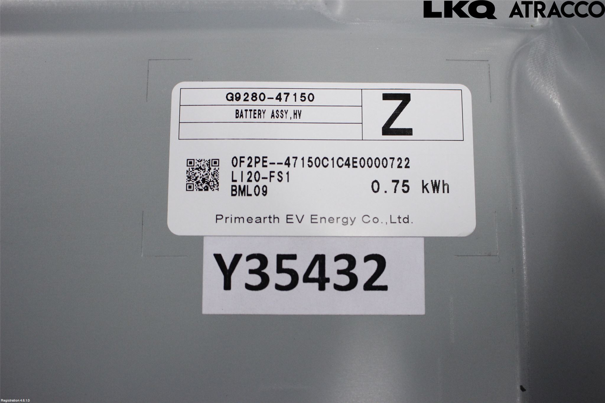 Toyota COROLLA 19- Hybrid Batteri