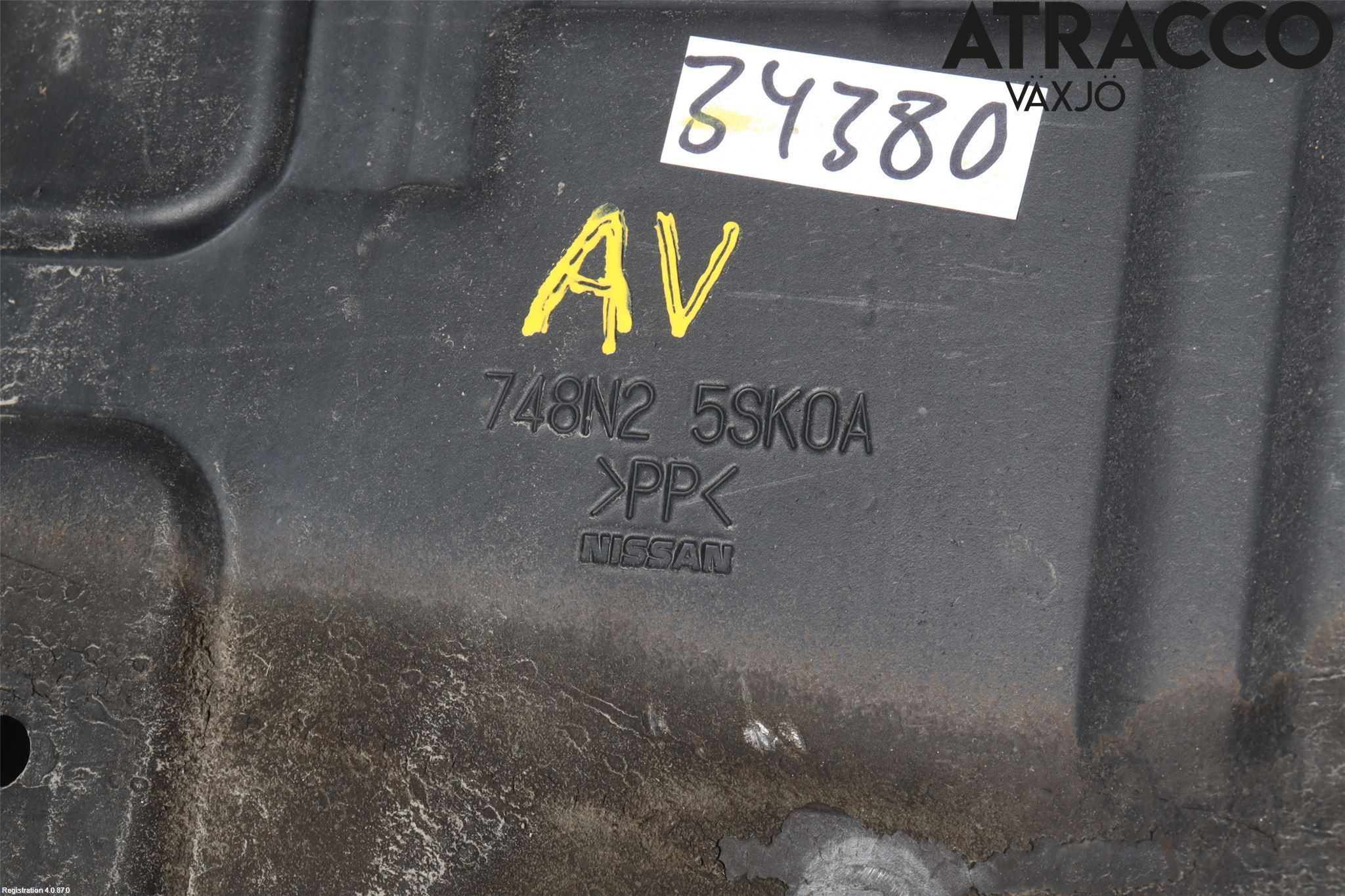 Nissan LEAF 18- Bunnplate U Motor-Gear-Dørk