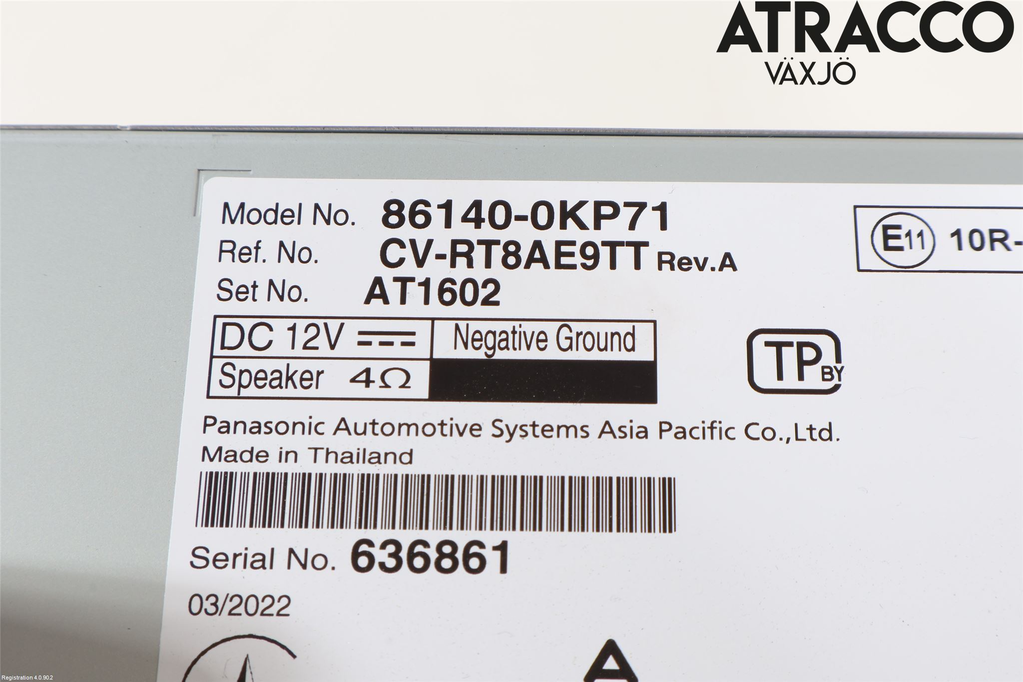 Toyota HILUX 16- Stereo Radio Med Cd