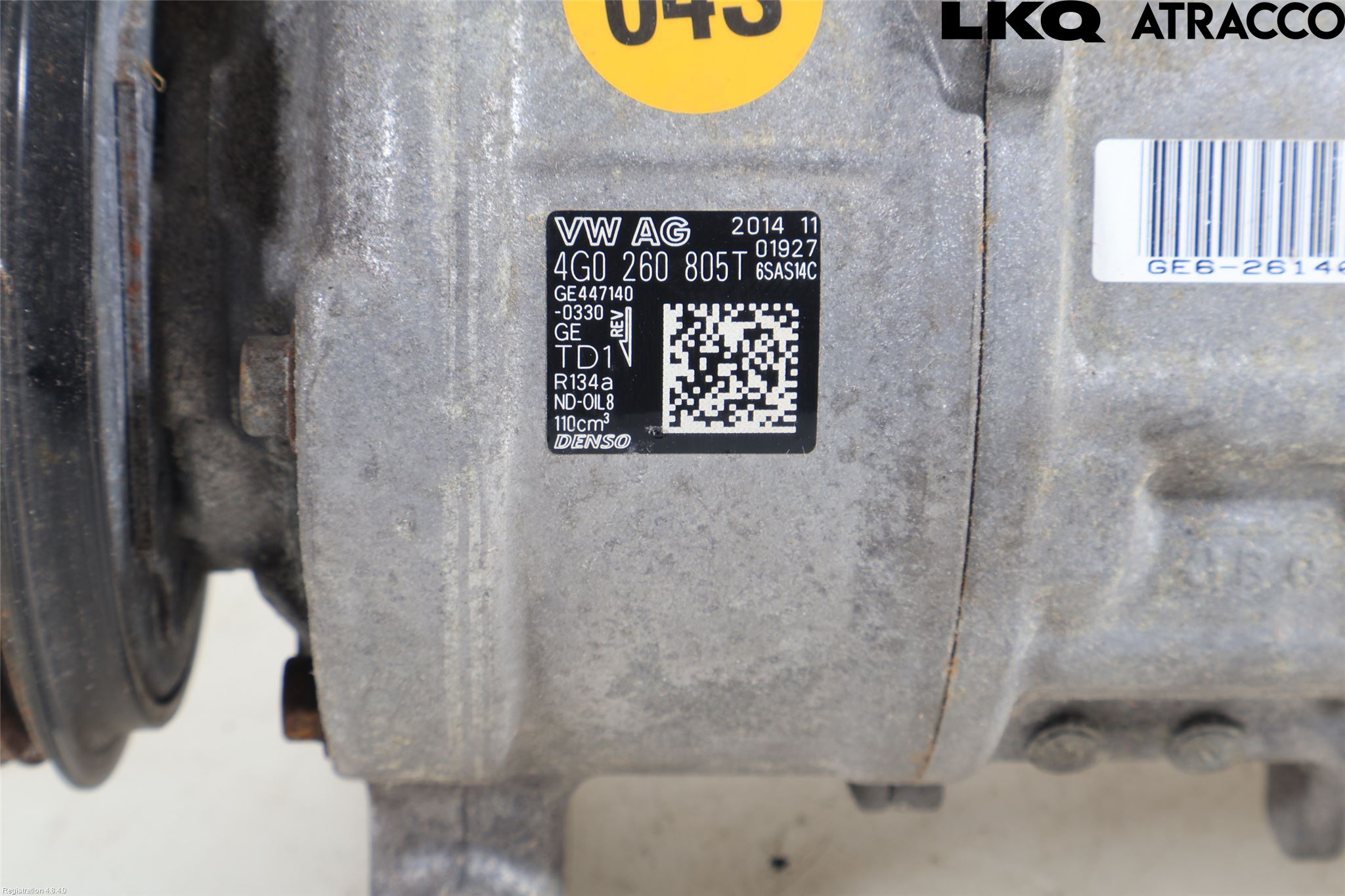 Audi A6/S6 4G 11-18 Varme Ac Kompressor