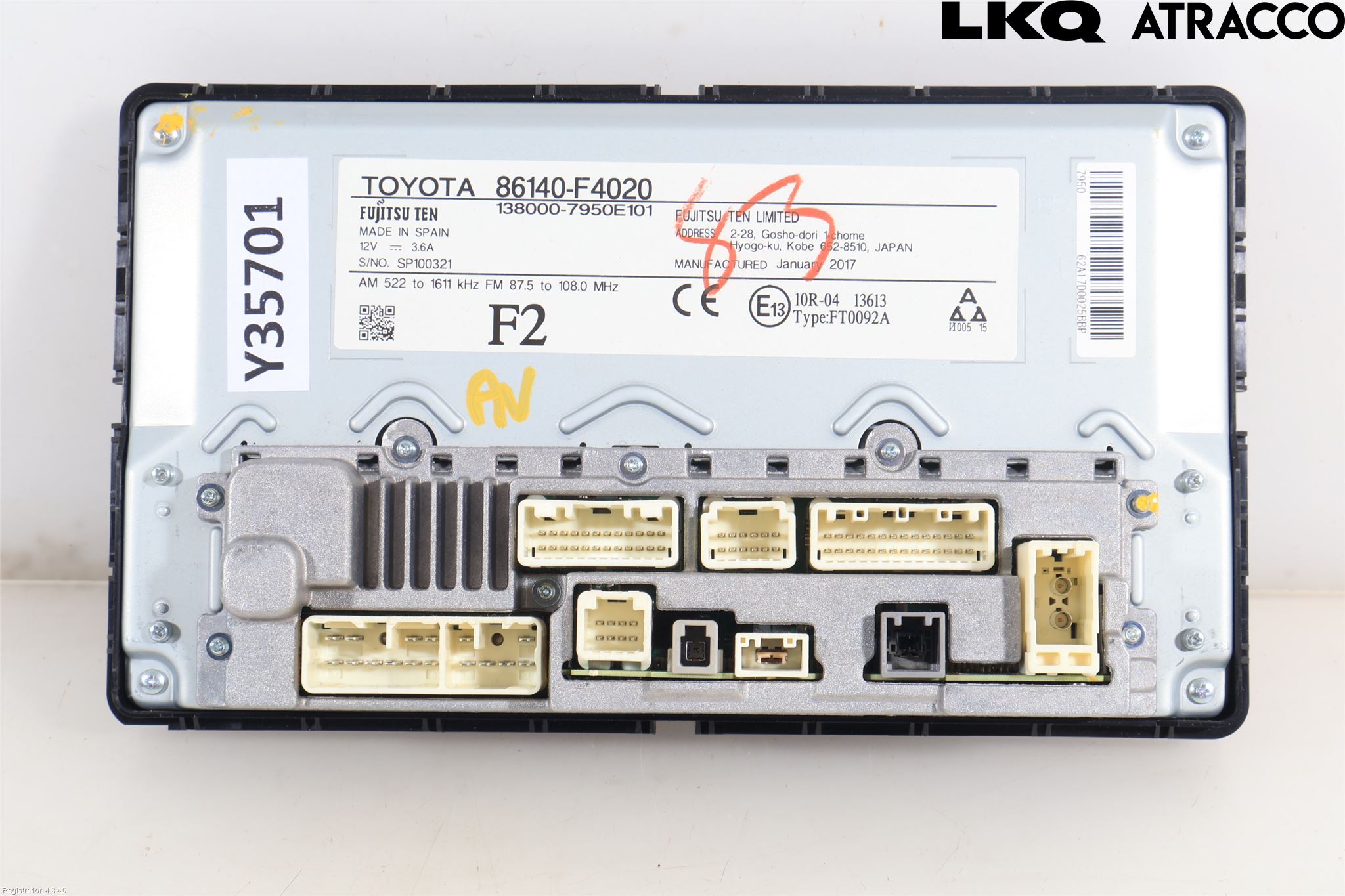 Toyota C-HR 16-23 Stereo Radio Med Cd