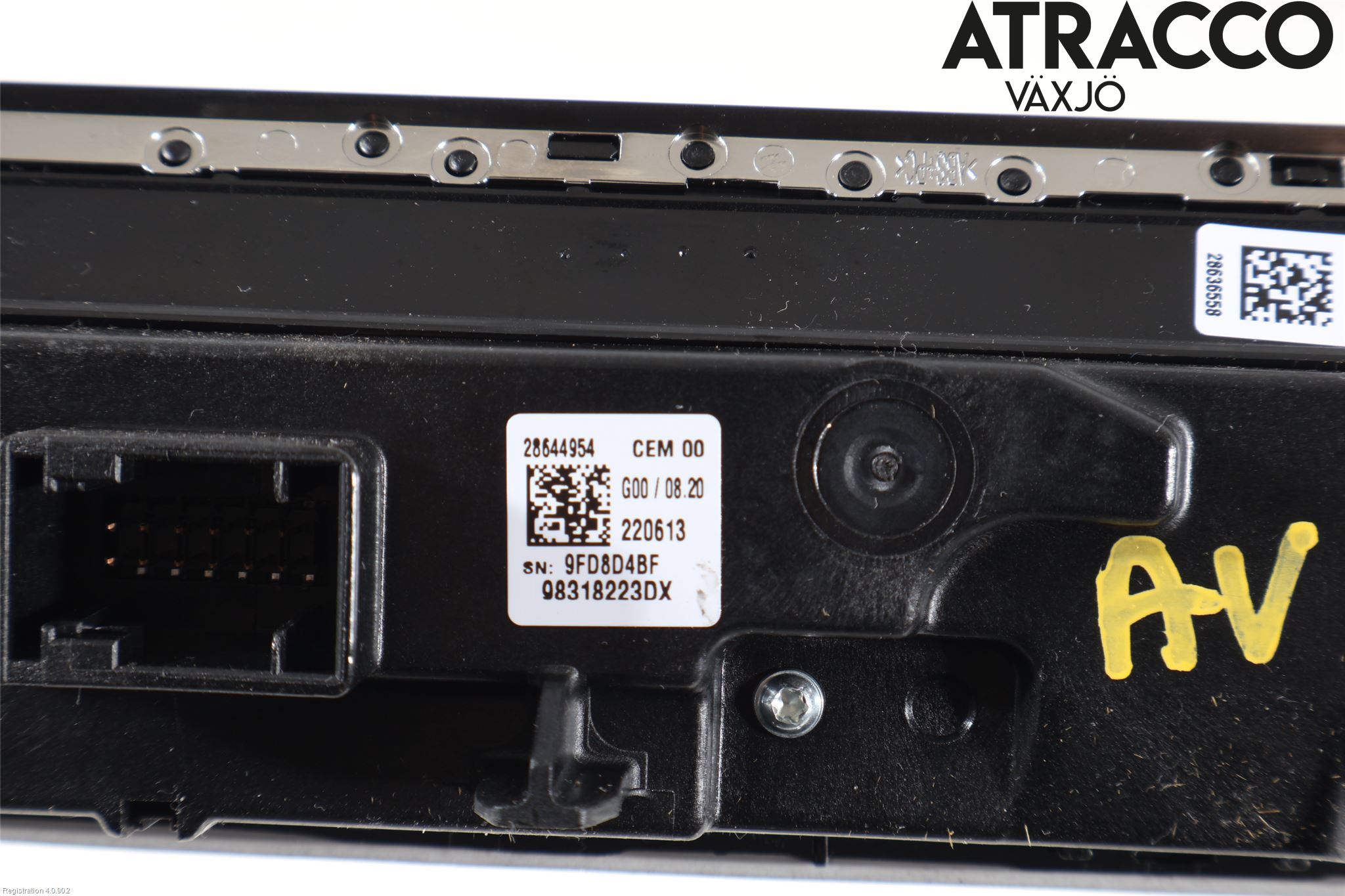 Peugeot 3008 17-24 Varme Ac Betjening-Display