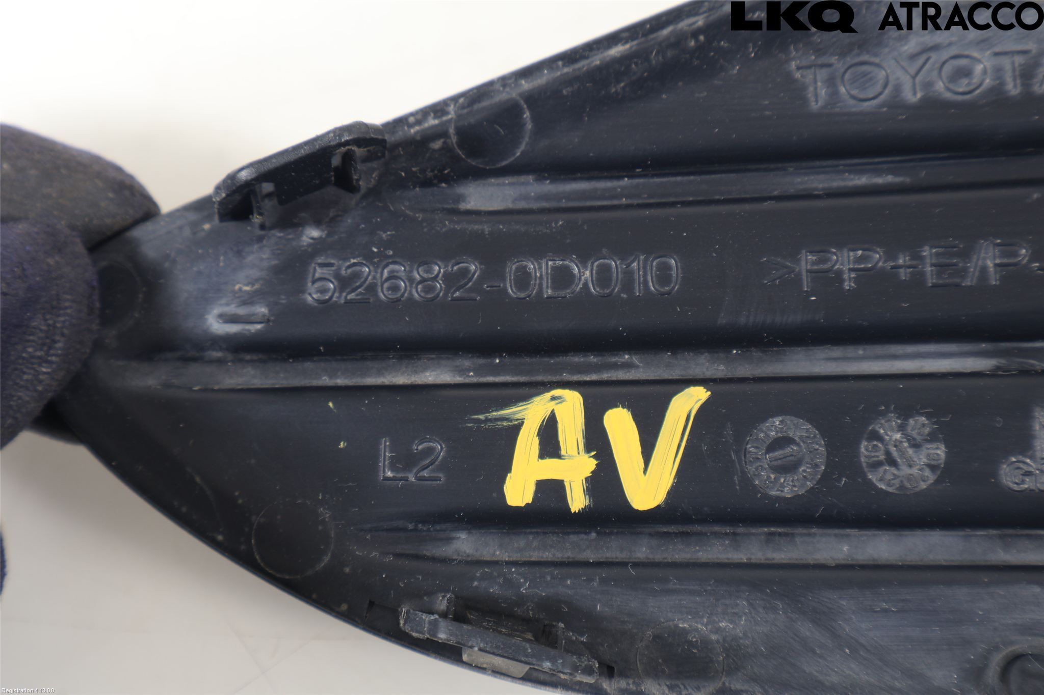 Toyota YARIS XP130 15-20 Støtfanger Bak Hjørne Venstre