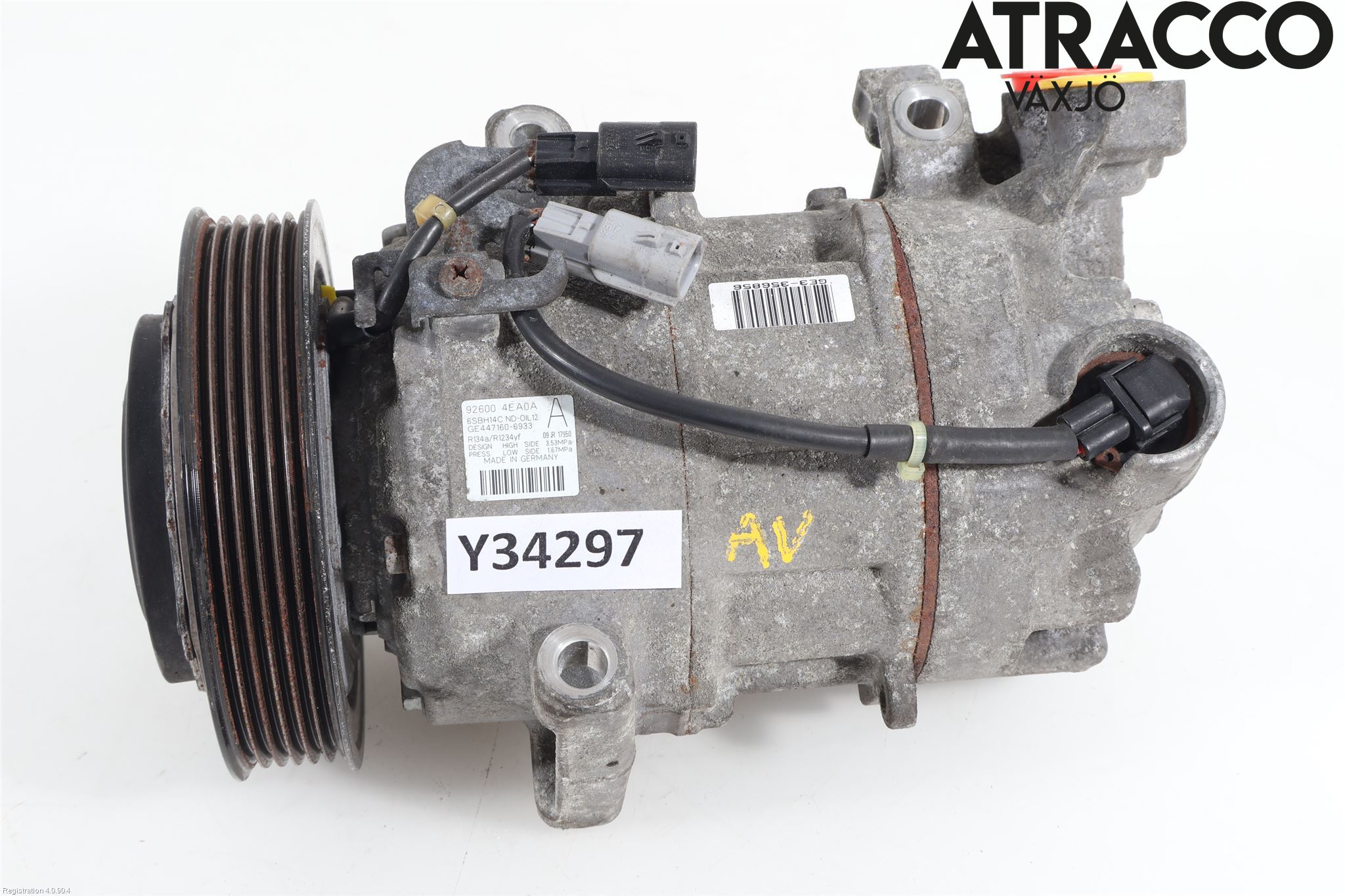 Nissan QASHQAI 14-17 Varme Ac Kompressor