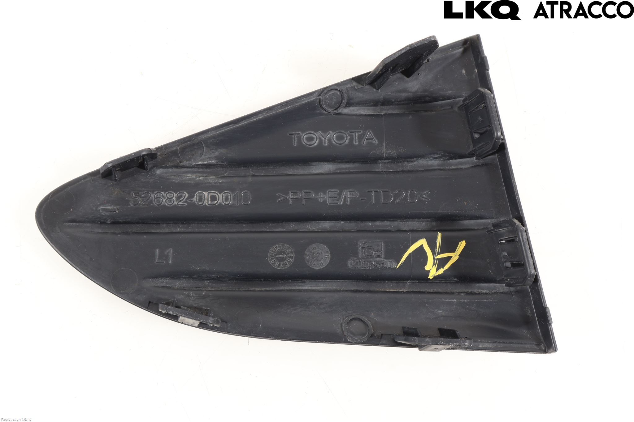 Toyota YARIS XP130 15-20 Støtfanger Bak Hjørne Venstre