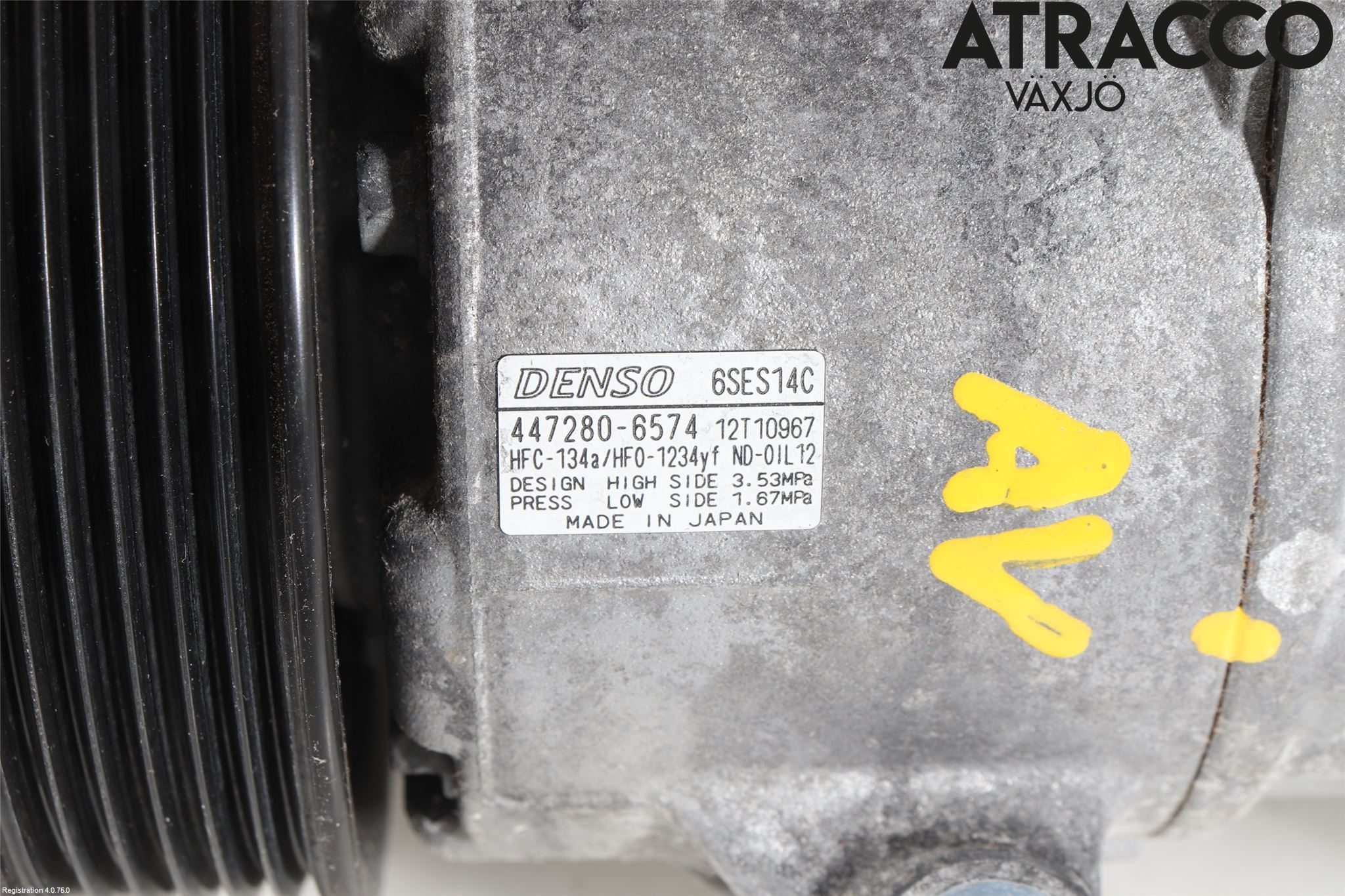 Toyota VERSO 09-18 Varme Ac Kompressor
