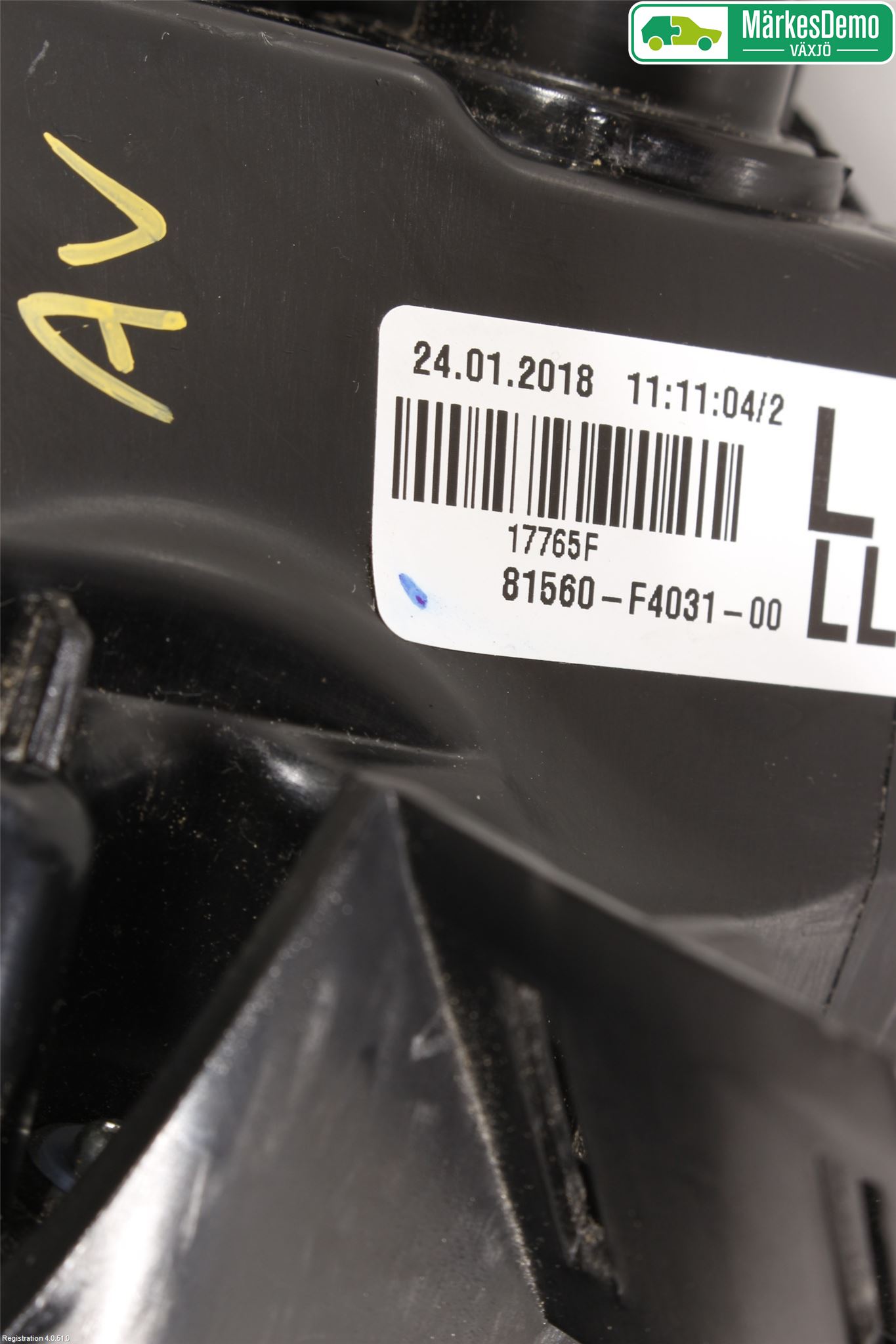 Toyota C-HR 16-23 Baklykt Venstre