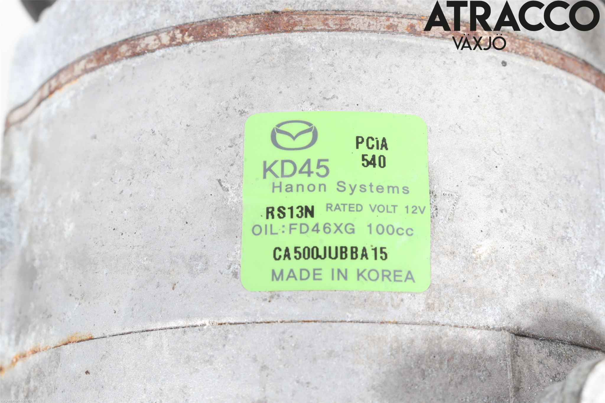 Mazda CX-5 17- Varme Ac Kompressor