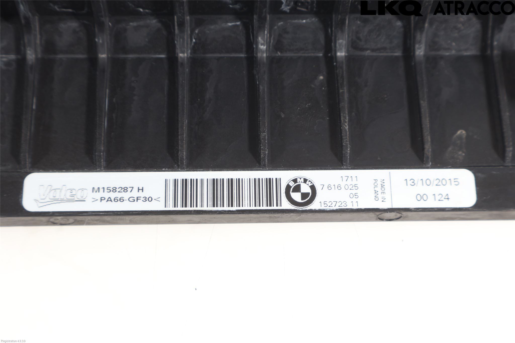 BMW i3 I01 13-22 Radiator Feste - Ramme - Bjelk