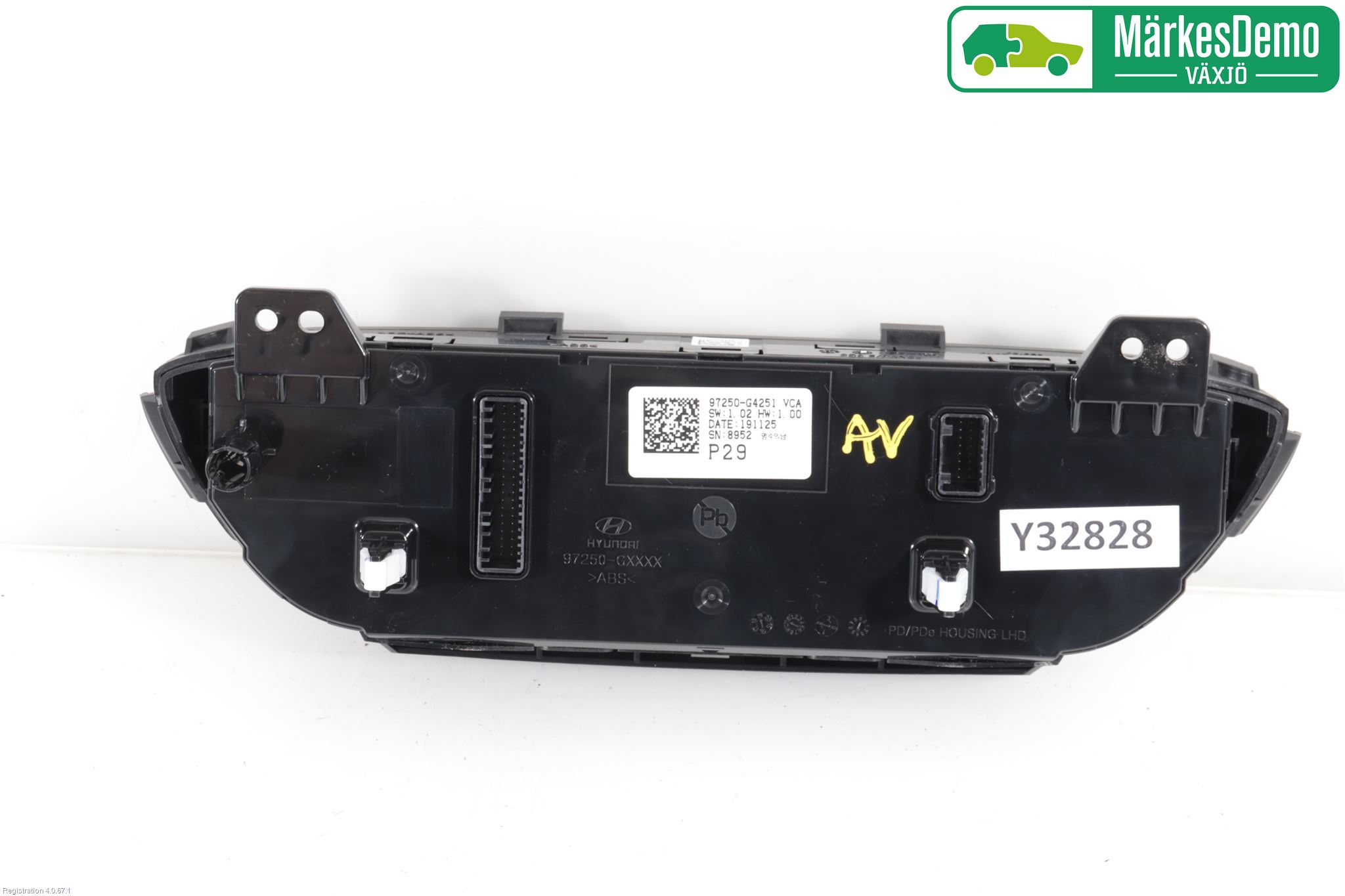 Hyundai i30 PD 17- Varme Ac Betjening-Display