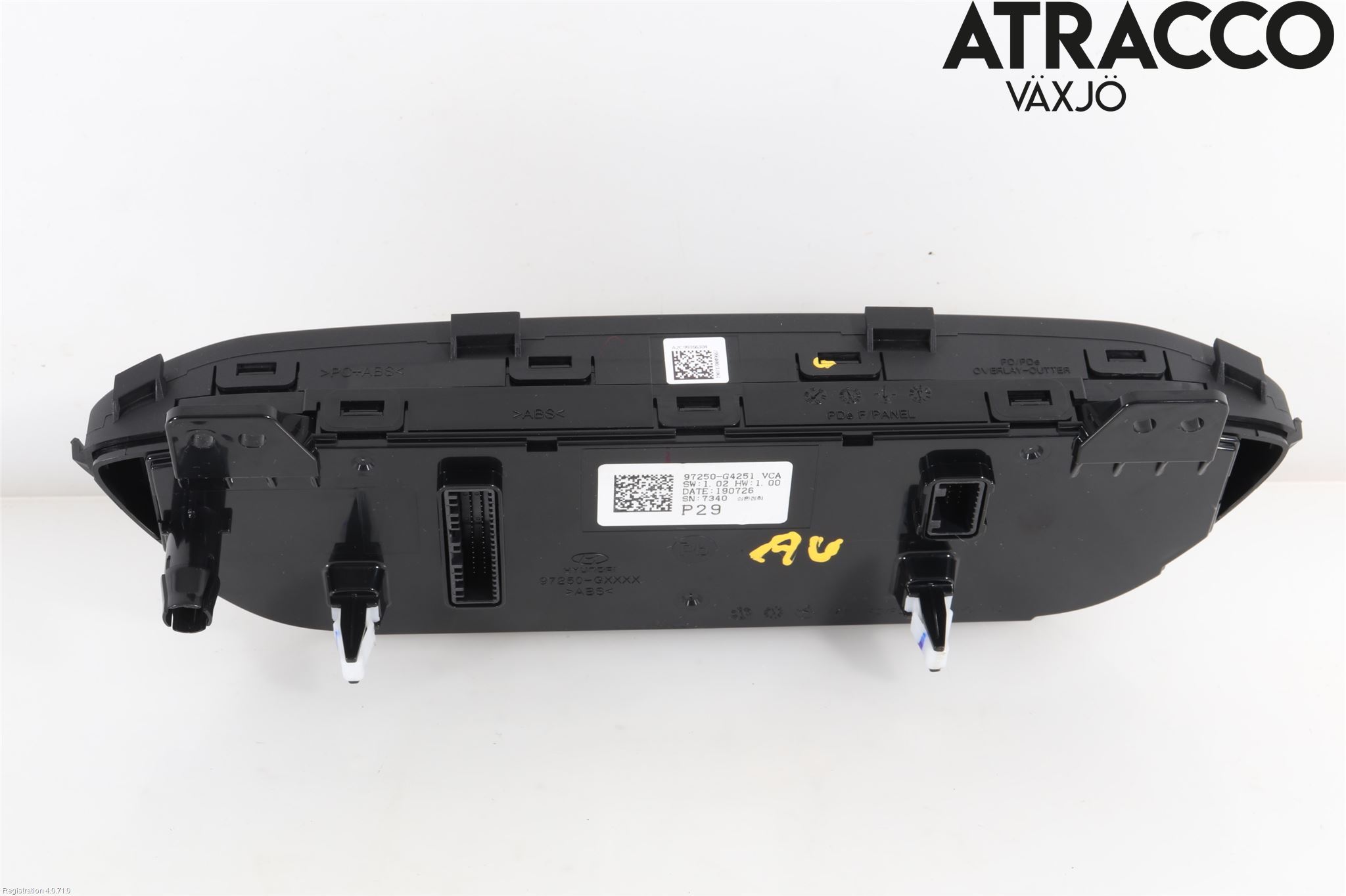 Hyundai i30 PD 17- Varme Ac Betjening-Display