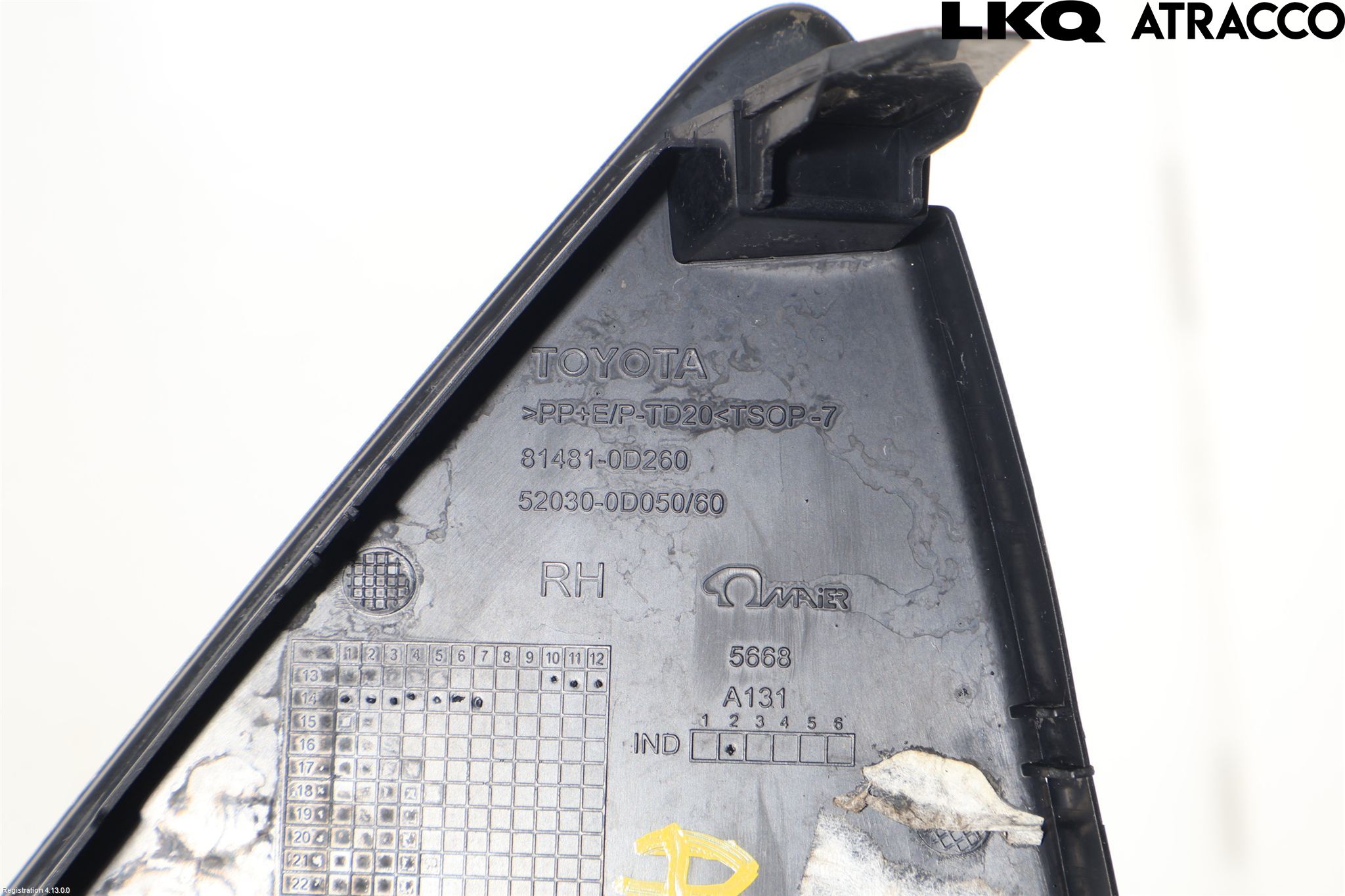 Toyota YARIS XP130 15-20 Frontlykt Kurve-Tåkelys Ramme
