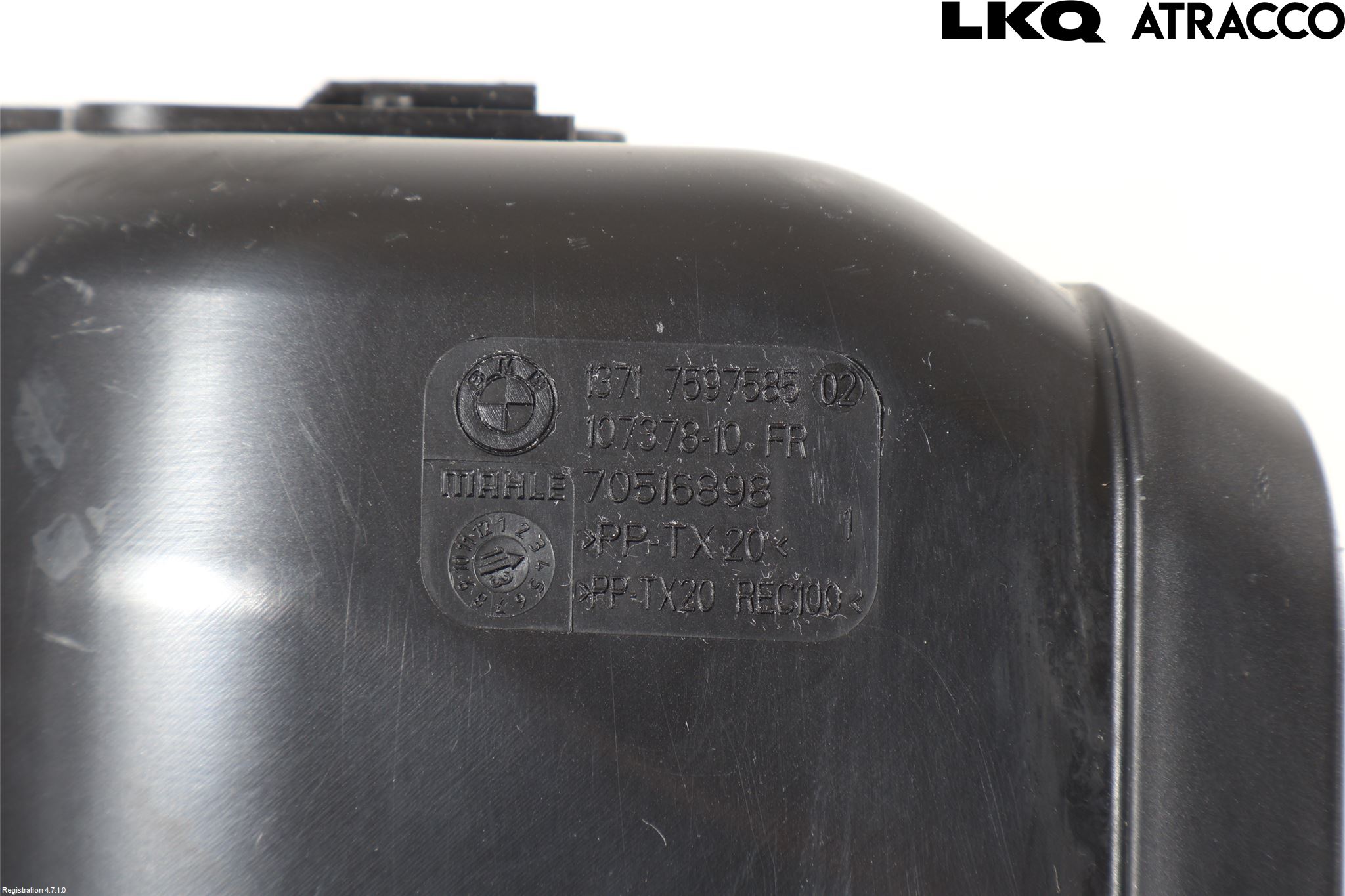 BMW 3 F30/F31/F80 12-19 Forg-Belg-Rør Mot Luftr