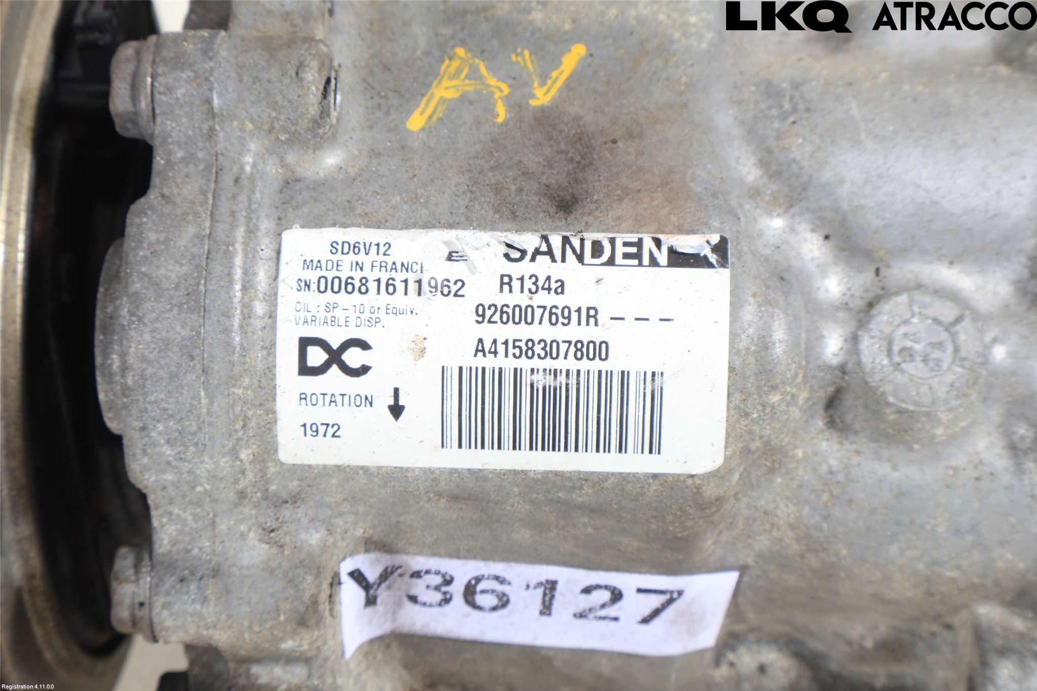 Nissan NV250 20-22 Varme Ac Kompressor