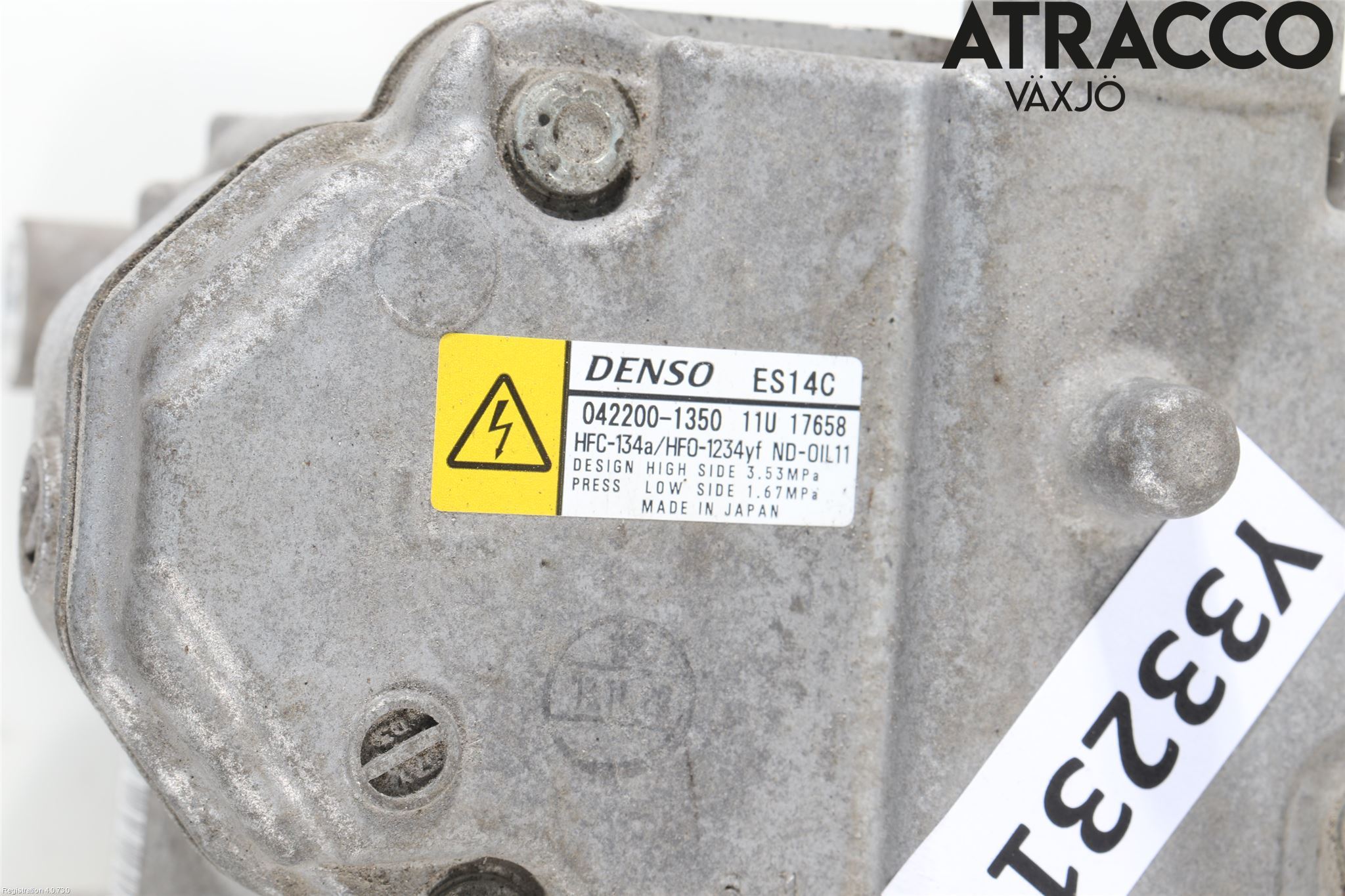 Toyota YARIS XP130 15-20 Varme Ac Kompressor