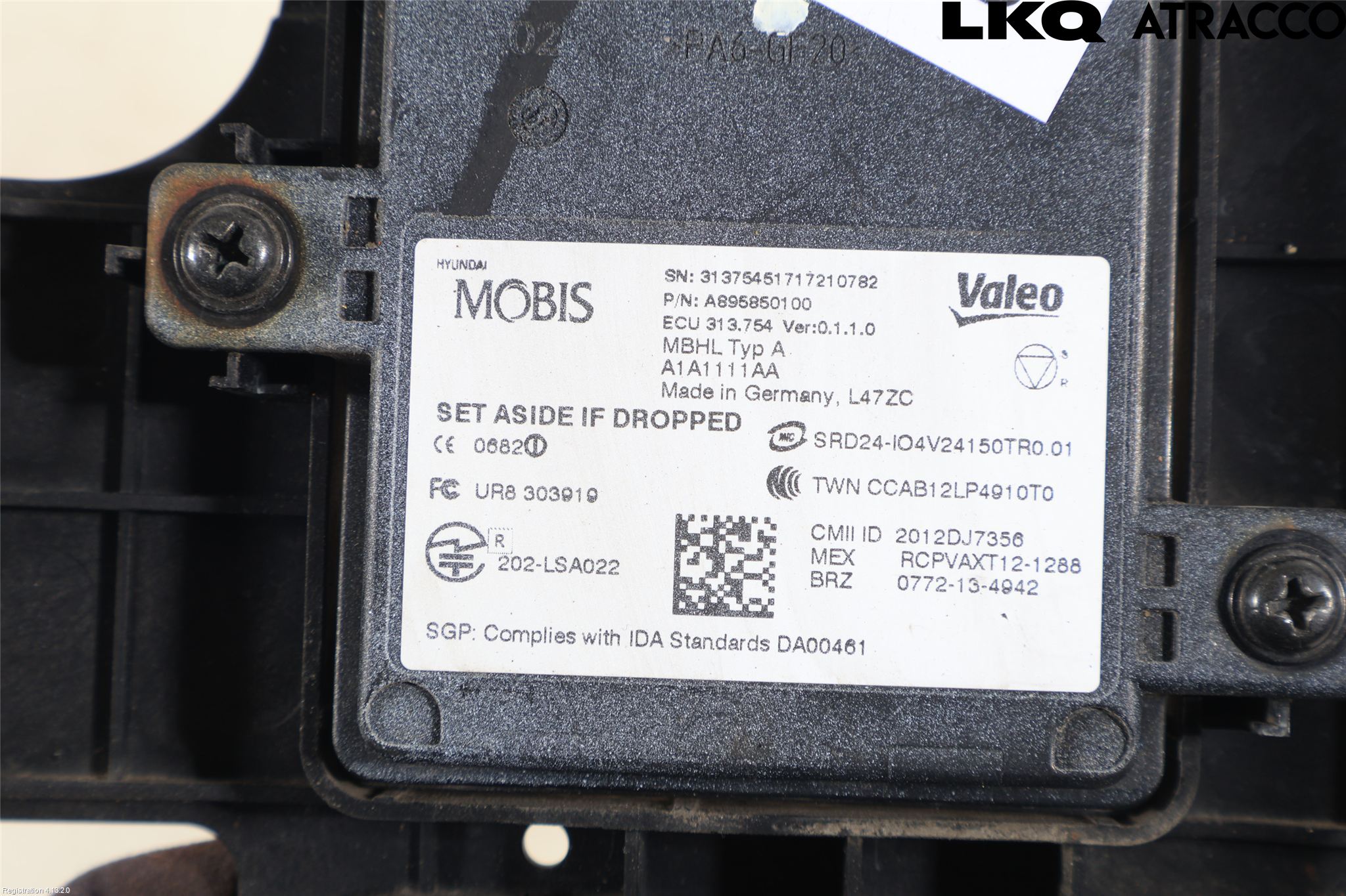 Kia OPTIMA 16-20 Sensor Kollisjonsbeskyttelse