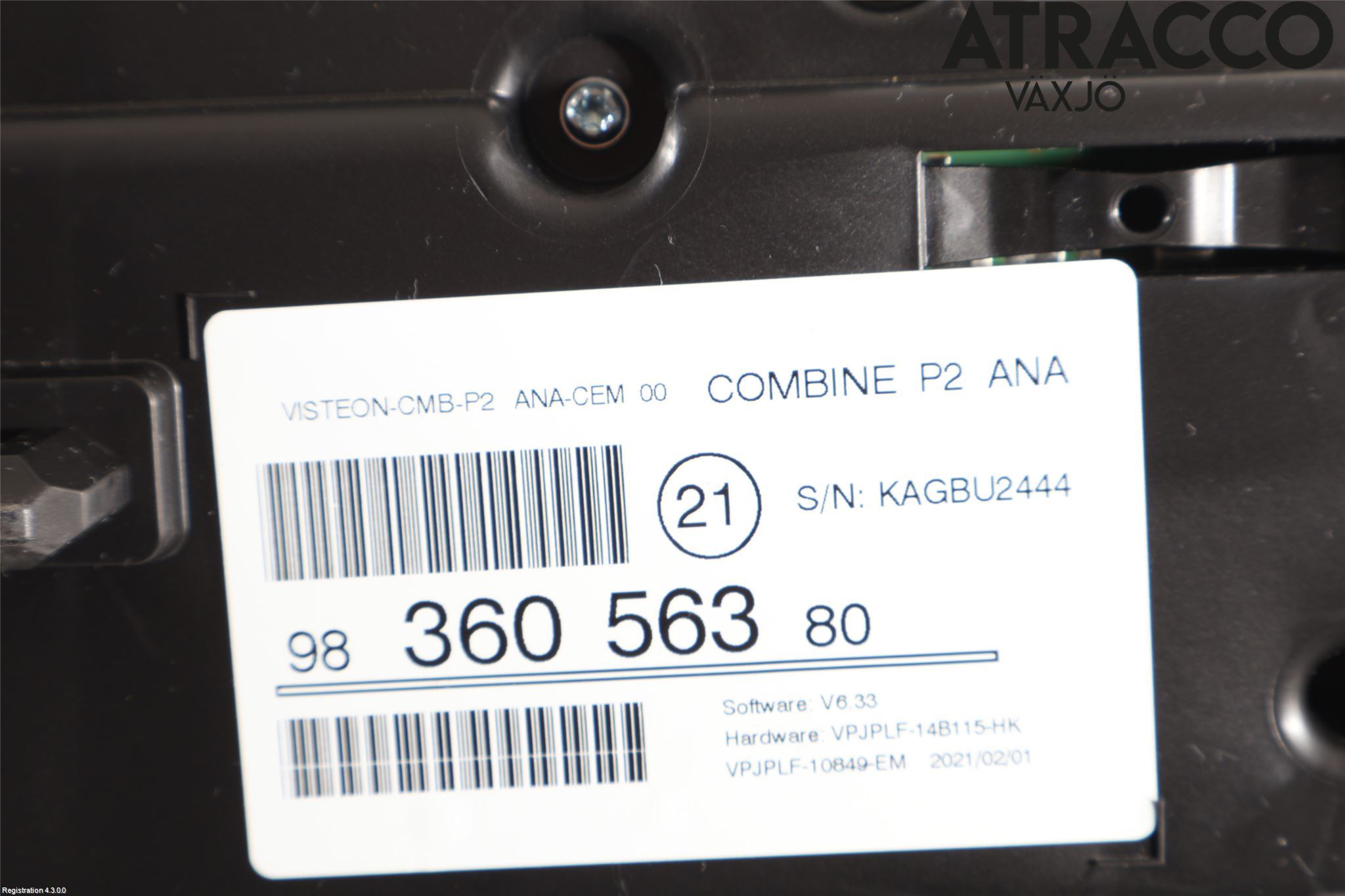 Peugeot 2008/E-2008 20- Instr Kombinert