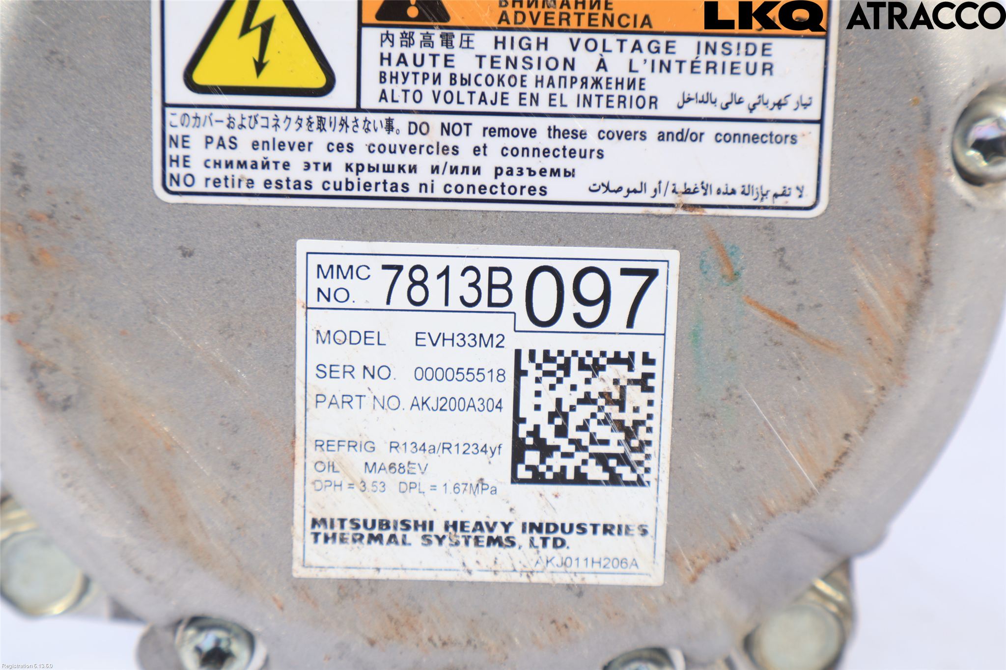 Mitsubishi OUTLANDER 13-21 Varme Ac Kompressor