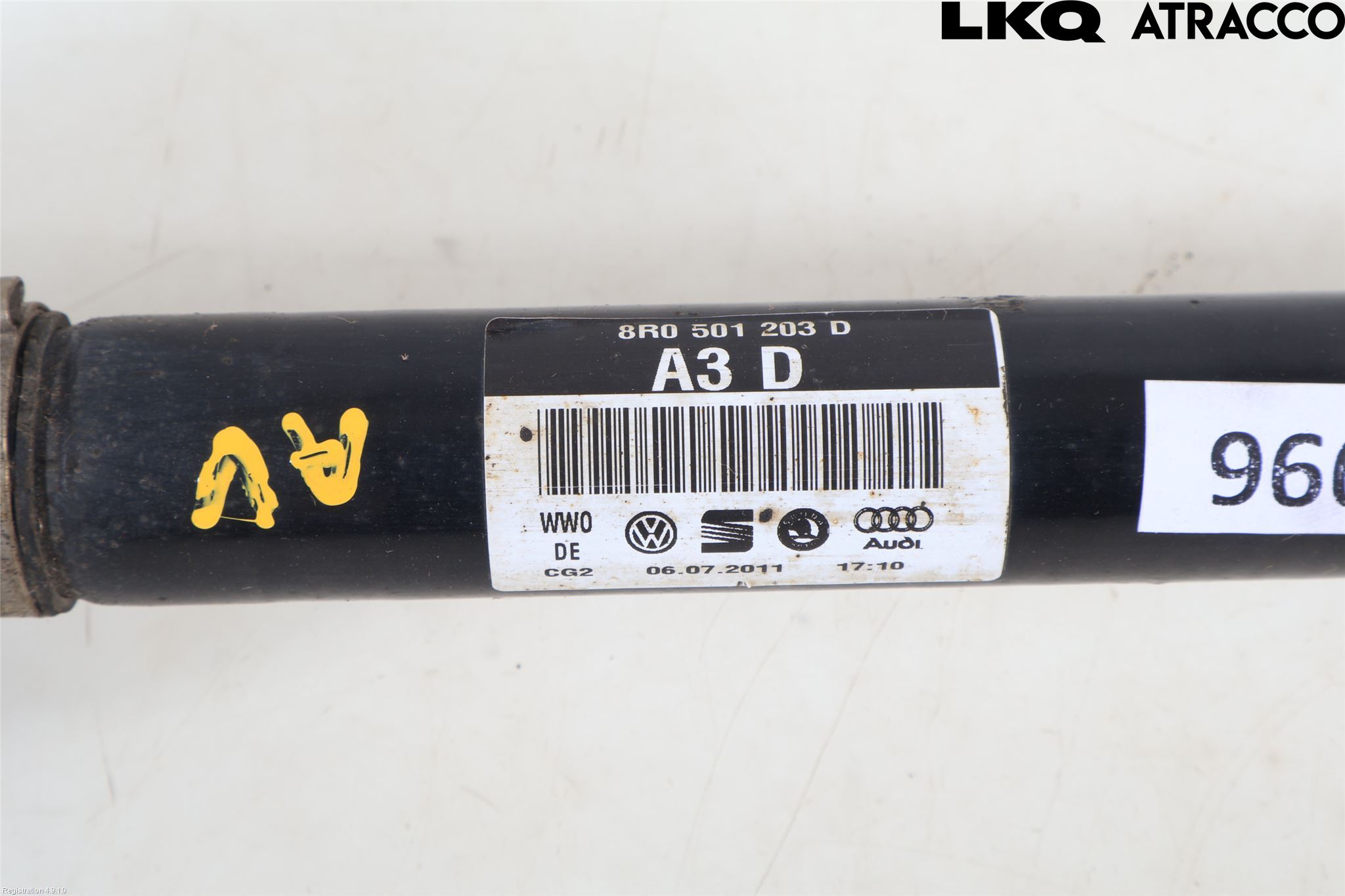 Audi A6/S6 4G 11-18 Drivaksel Bak Kompl Venstre