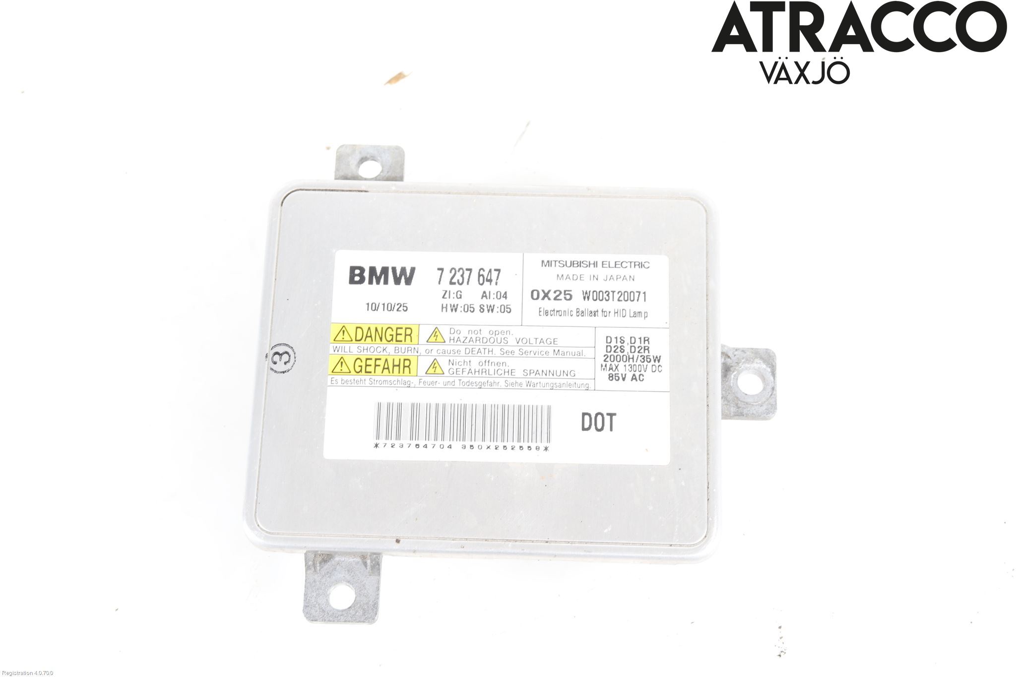 BMW 5 F10/F11/F18 09-17 Styreenhet Xenon