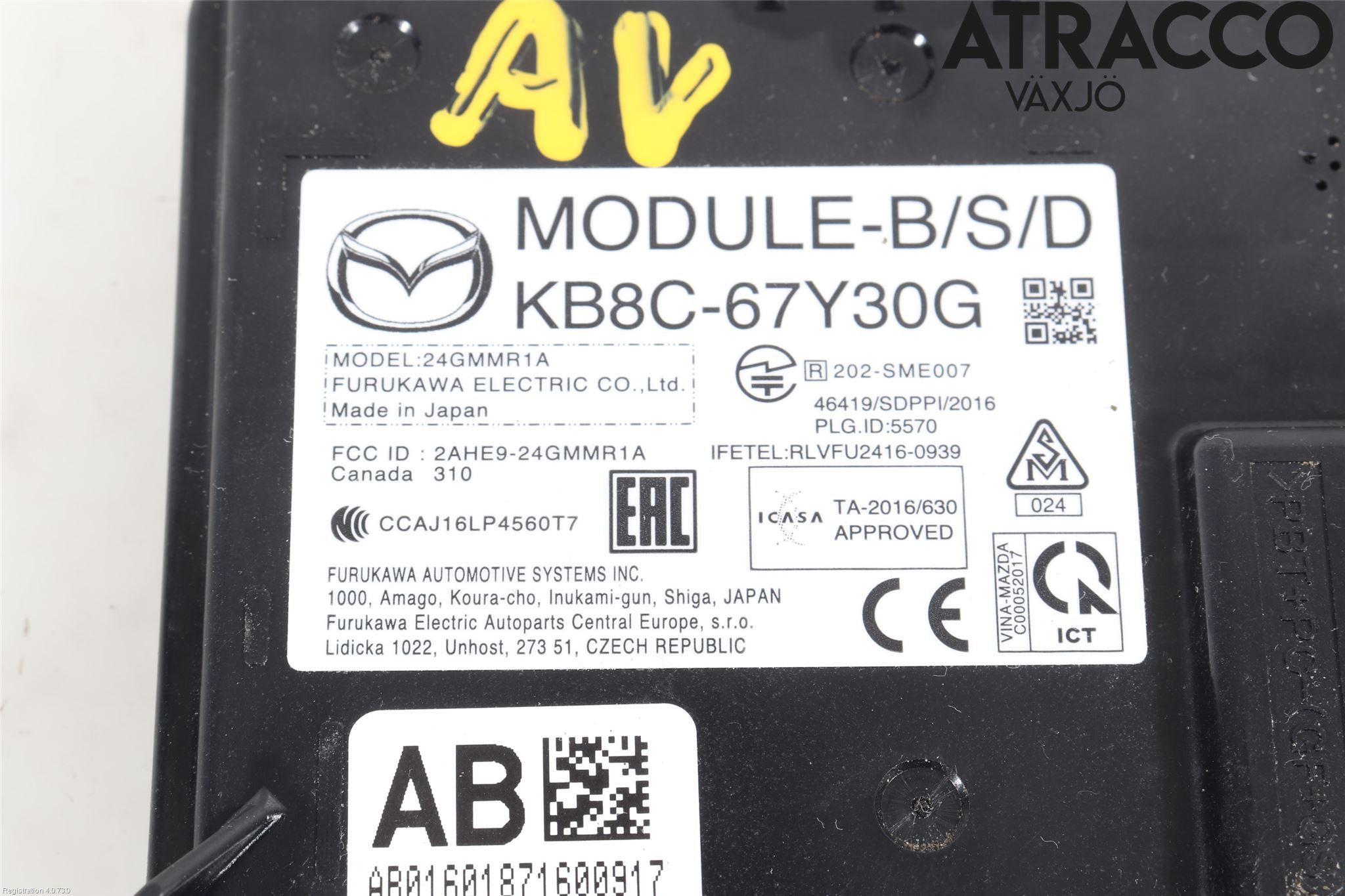 Mazda CX-5 17- Sensor Kollisjonsbeskyttelse