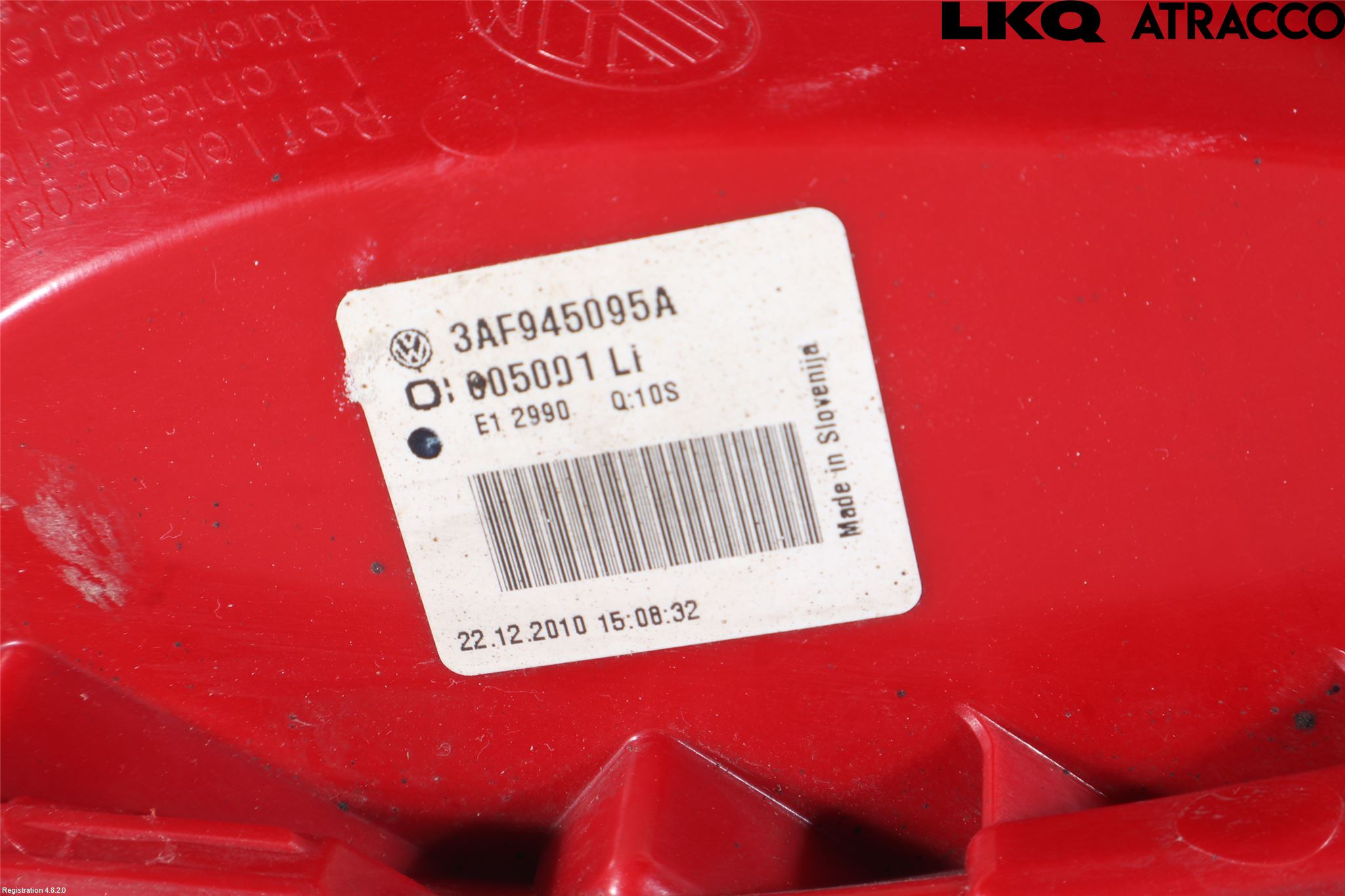 Volkswagen VW PASSAT 11-14 Baklykt Venstre