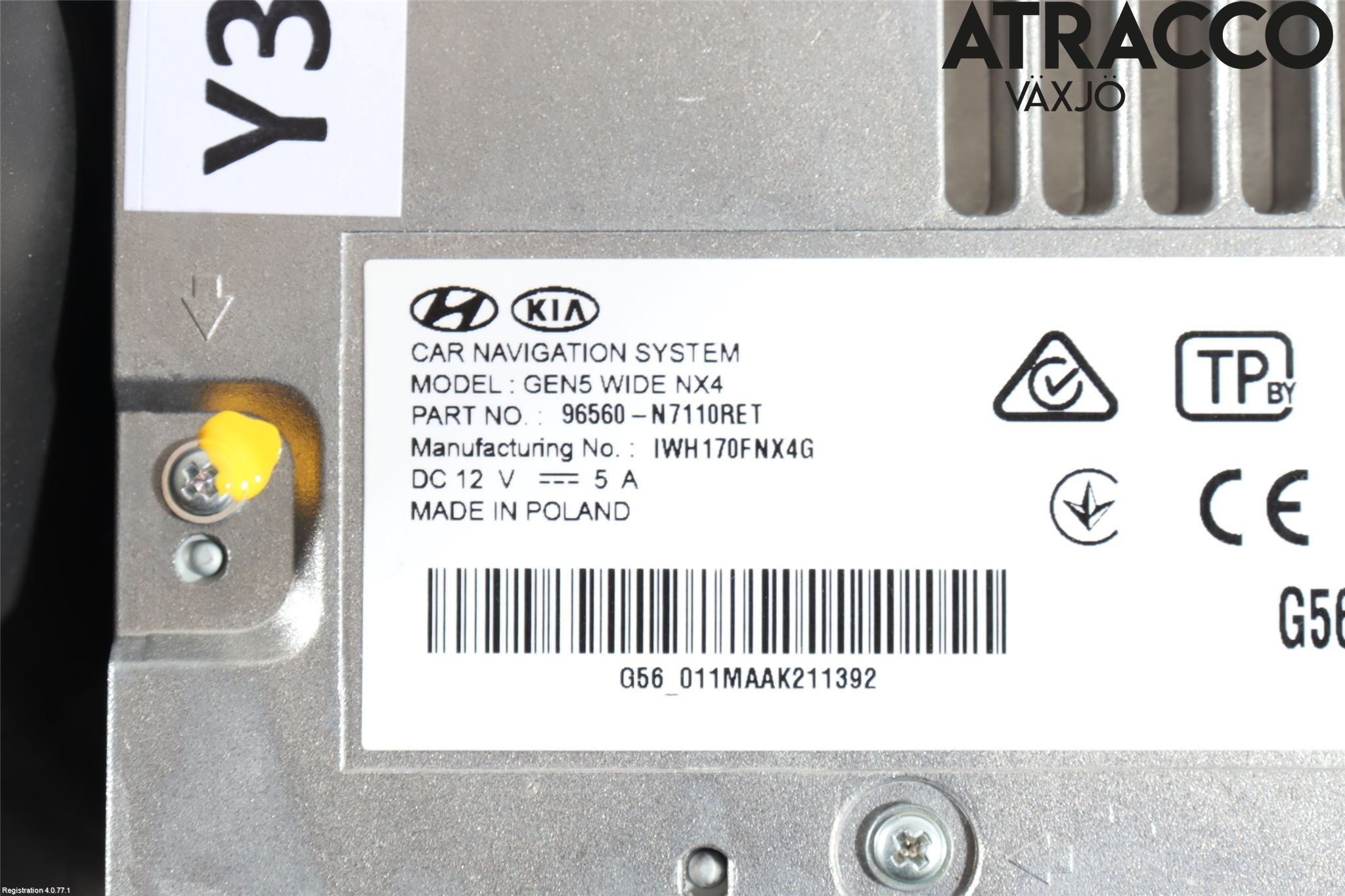 Hyundai TUCSON 05- Stereo Radio Med Cd