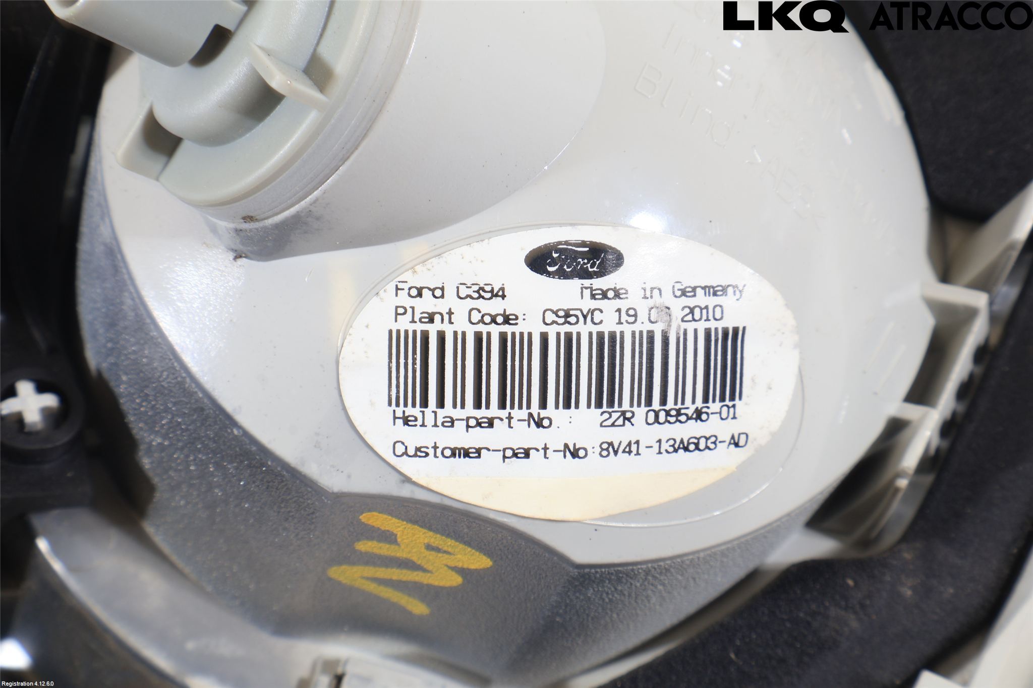 Ford KUGA 08-12 Baklykt Venstre  På Luke(Indre