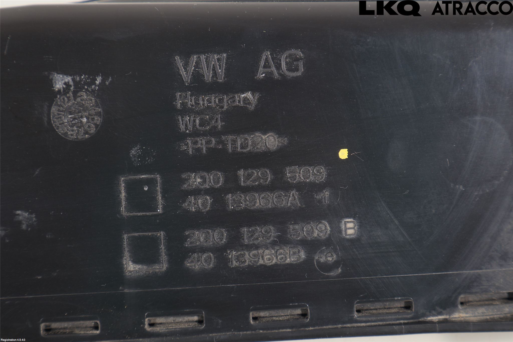 Volkswagen VW POLO VI 18->> Forg-Belg-Rør Mot Luftr