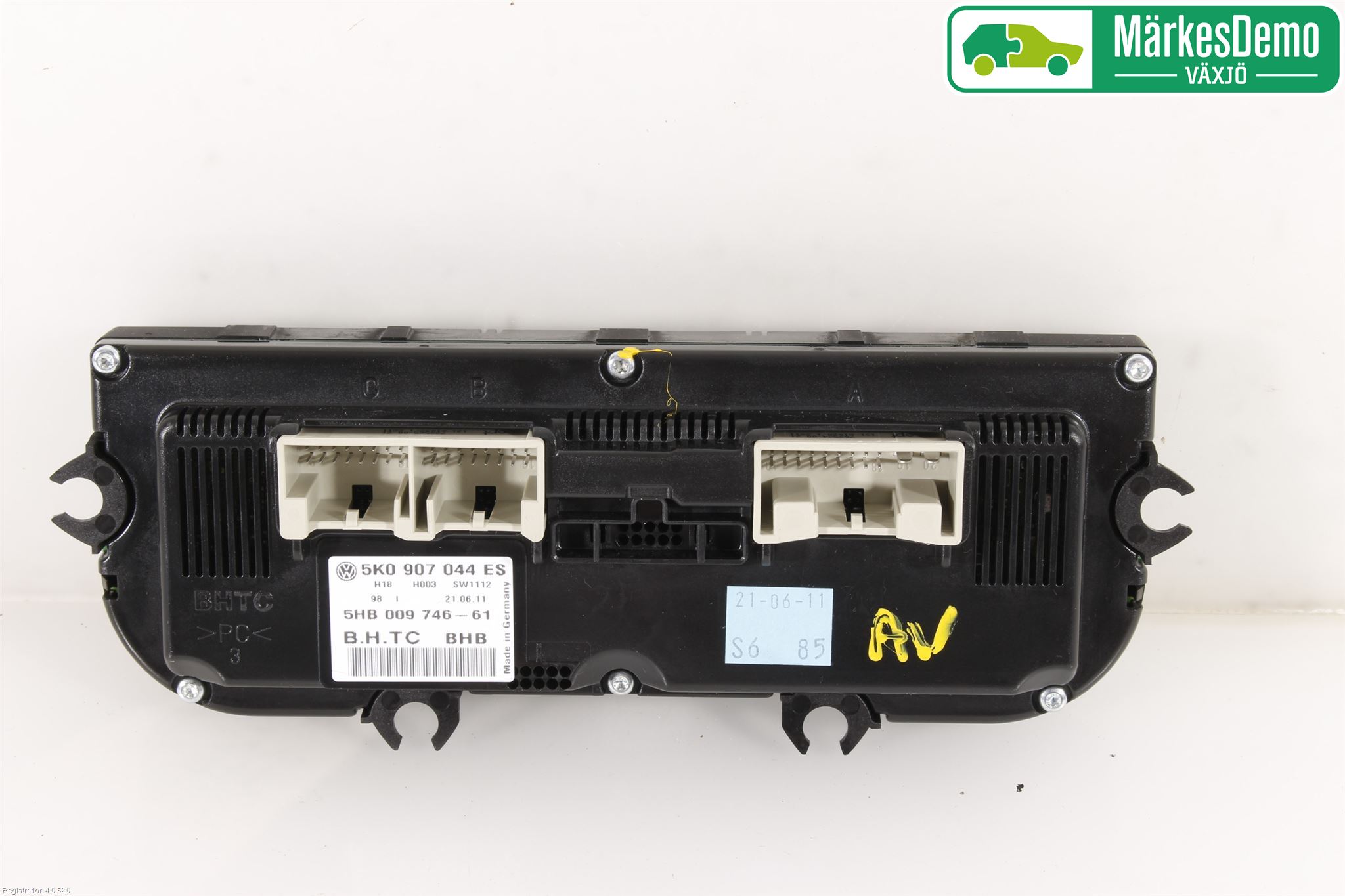Volkswagen VW GOLF VI 09-13 Varme Ac Betjening-Display