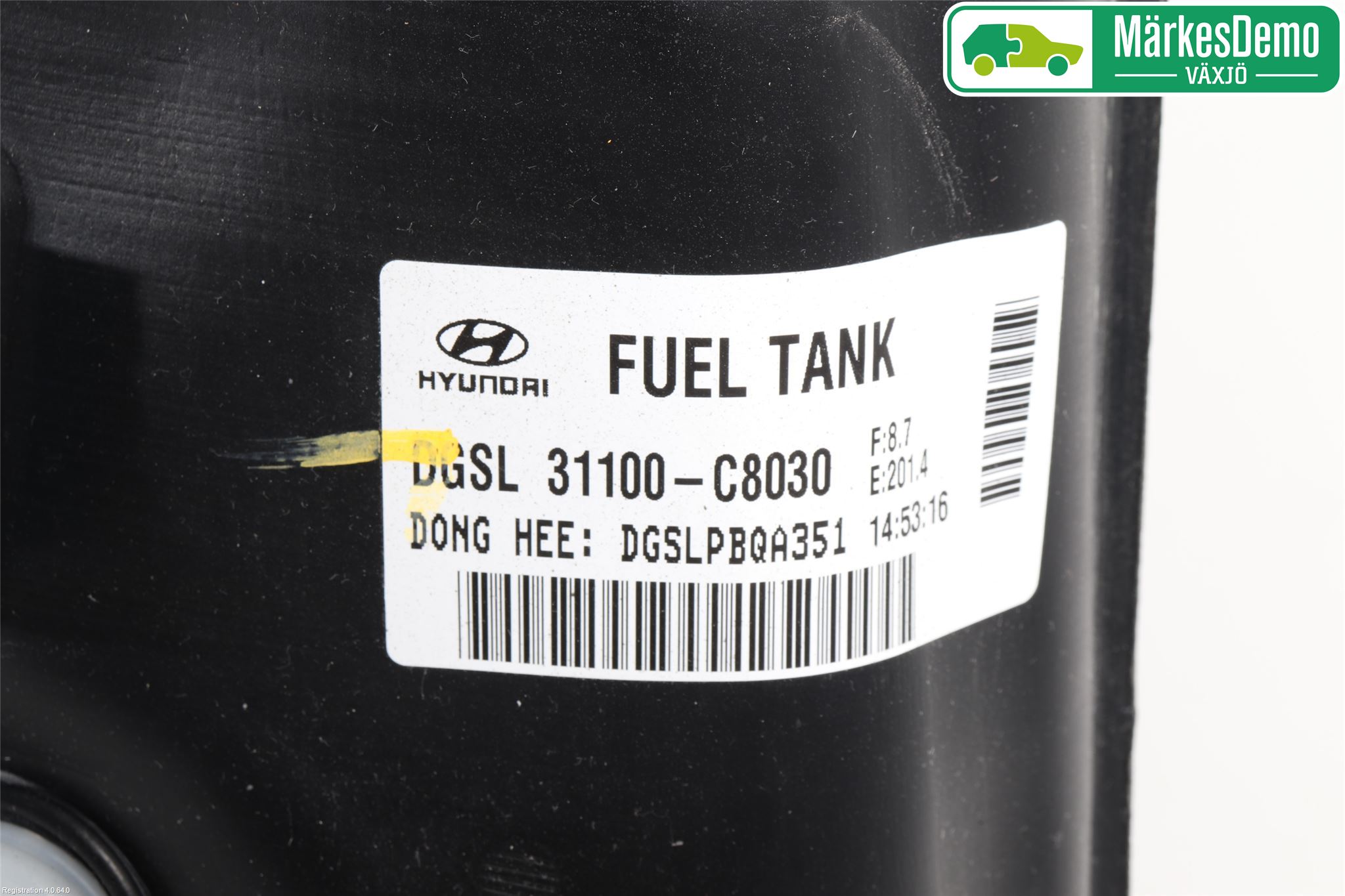 Hyundai i20 GB 15-20 Drivstofftank