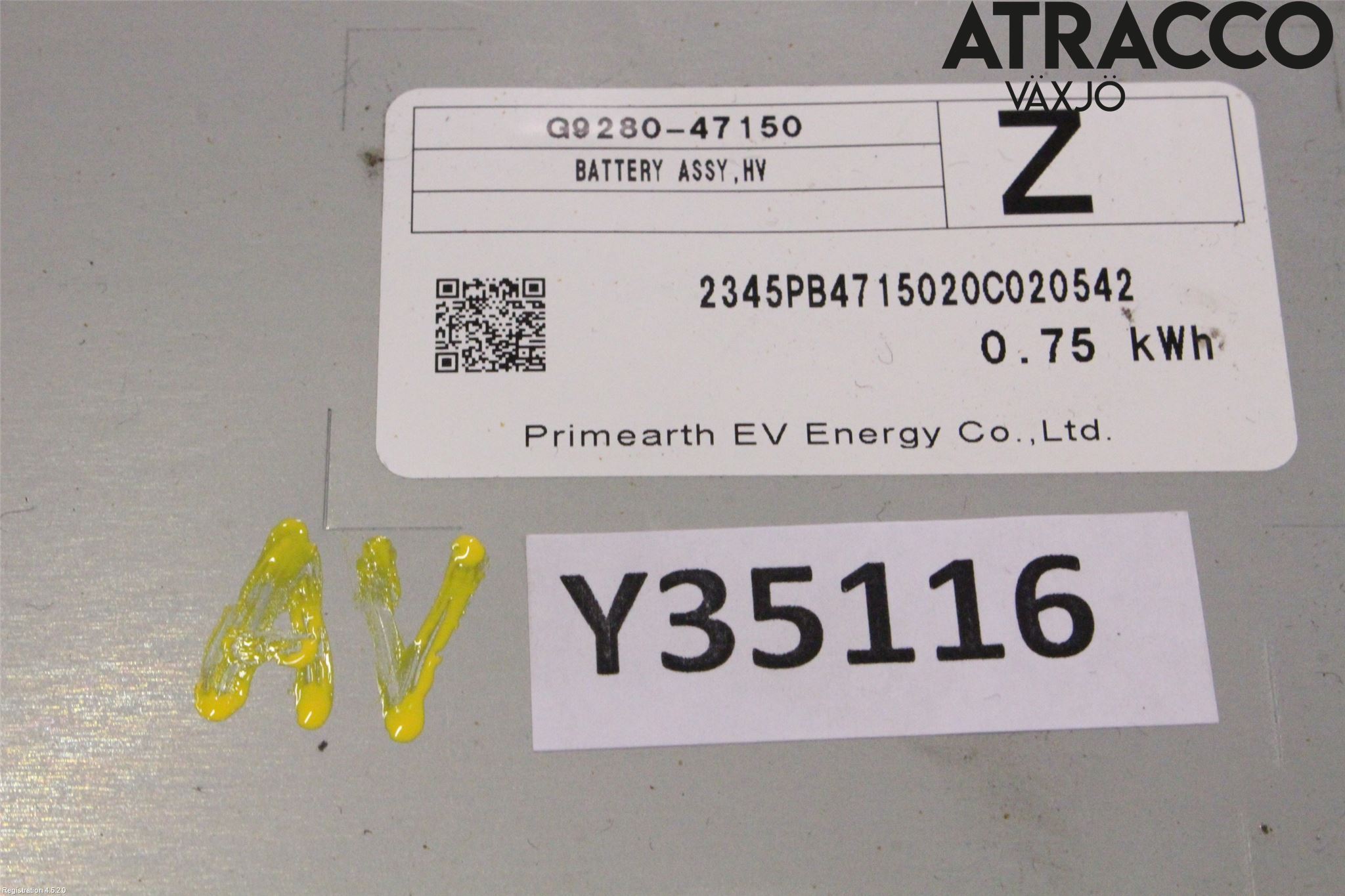 Toyota COROLLA 19- Hybrid Batteri