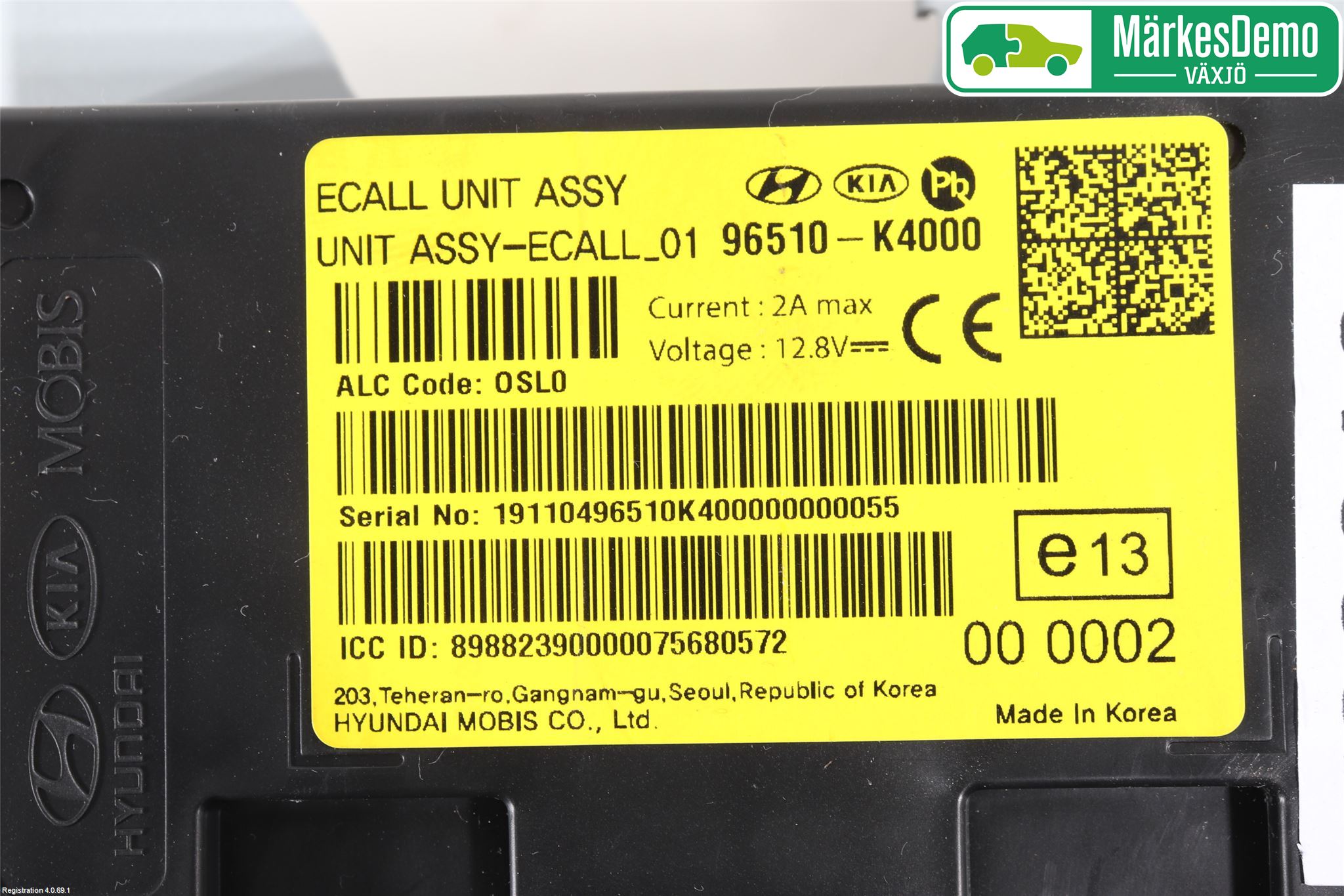 Hyundai KONA/ELECTRIC OS 18-23 Styreenhet Øvrig