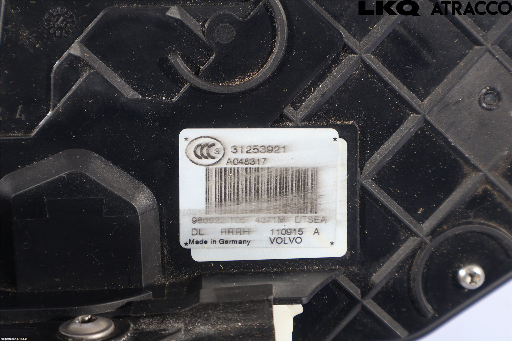 Volvo V70 08-13 Dørlås - Låsekasse